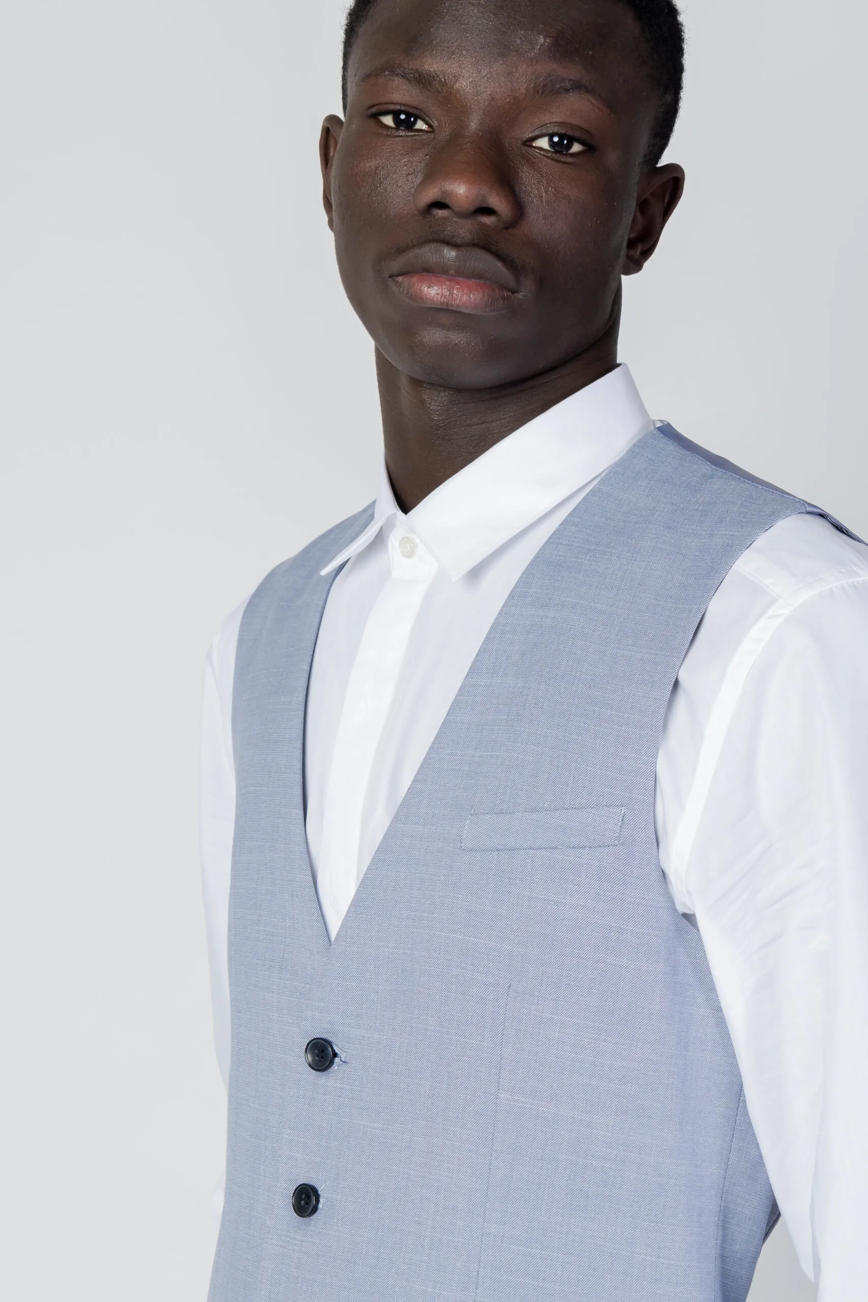 Gilet da completo Antony Morato slim fit in tessuto Azzurro