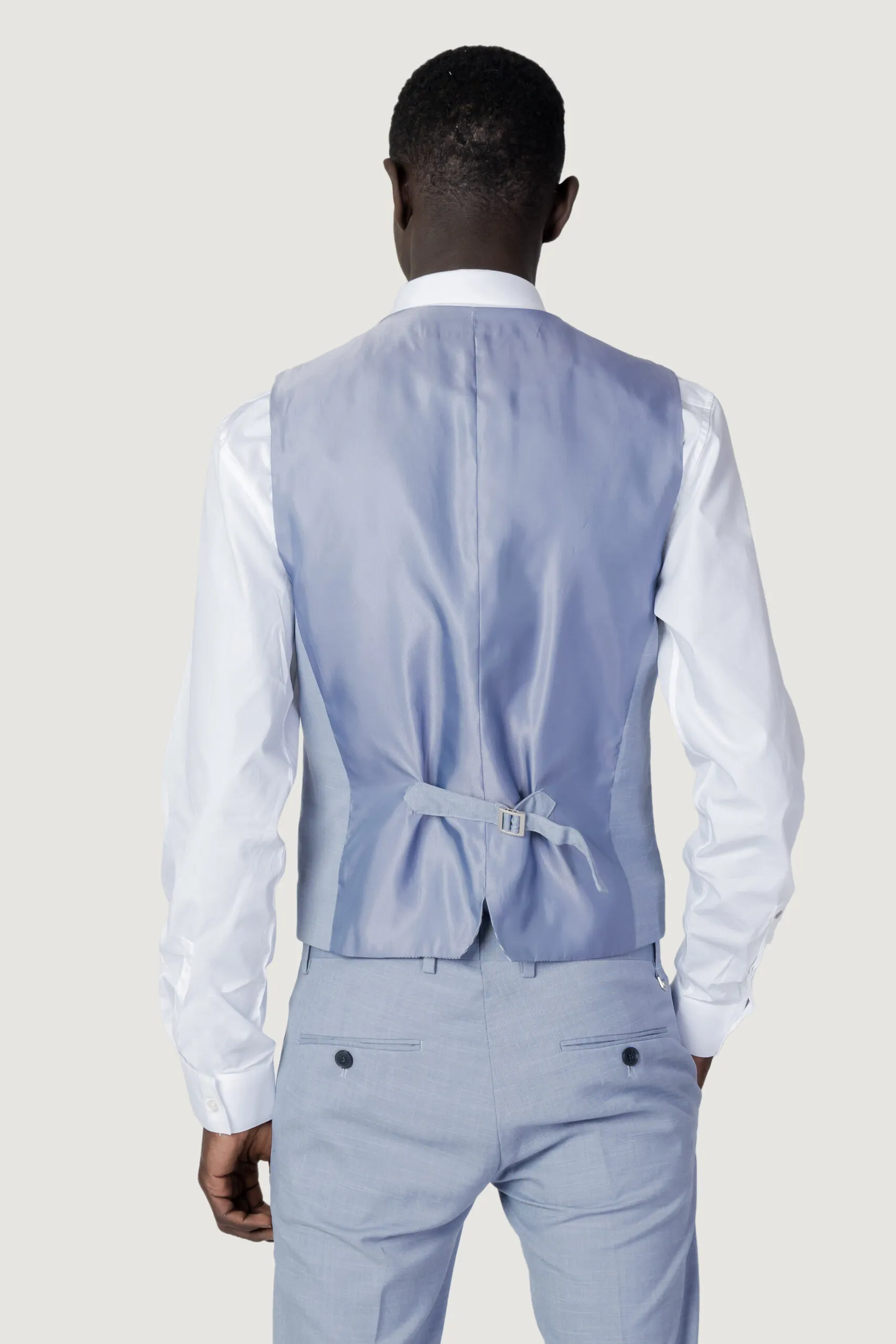 Gilet da completo Antony Morato slim fit in tessuto Azzurro