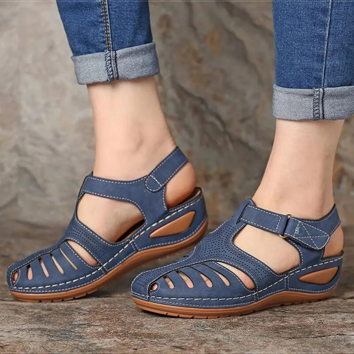 Gladiatore Scarpe con plateau Sandali con tacco Sandali da donna Donna Nuove scarpe estive Plus