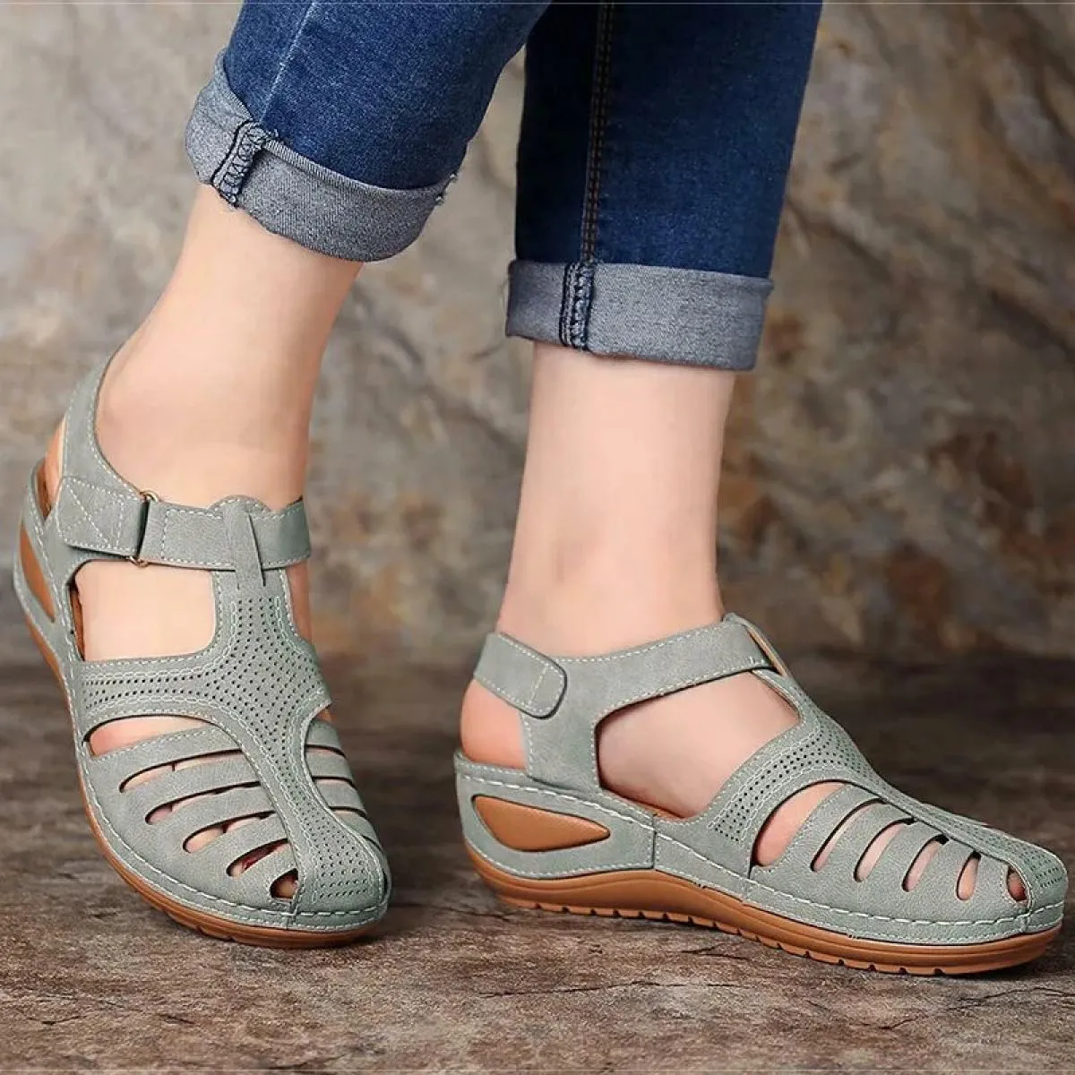 Gladiatore Scarpe con plateau Sandali con tacco Sandali da donna Donna Nuove scarpe estive Plus