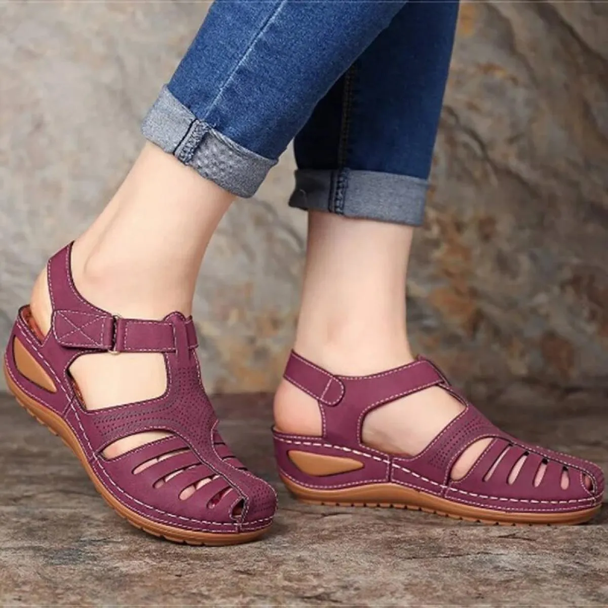 Gladiatore Scarpe con plateau Sandali con tacco Sandali da donna Donna Nuove scarpe estive Plus