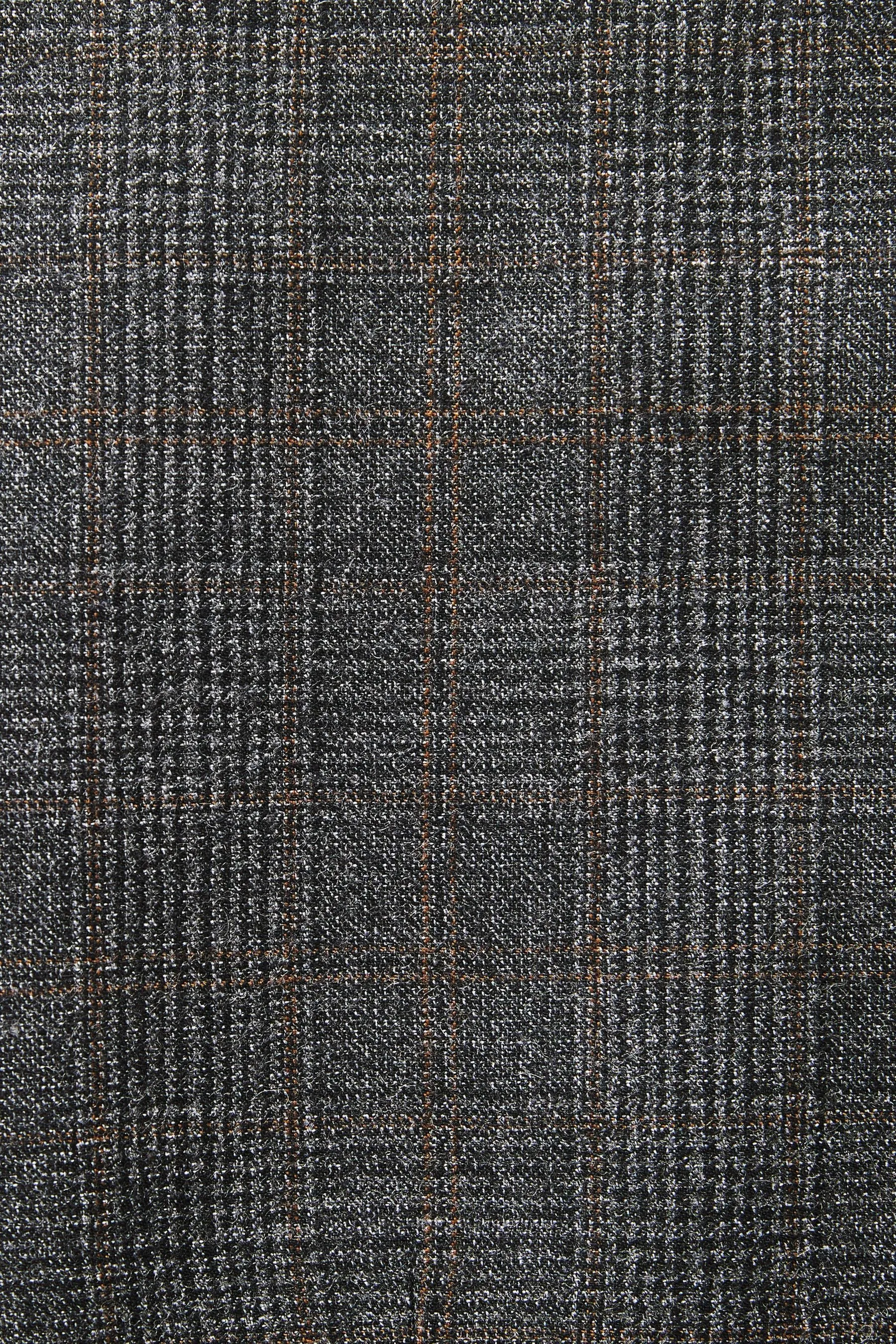 Grigio antracite  - Regular - Fit Signature TG di Fabio - Gilet A quadri in tessuto italiano