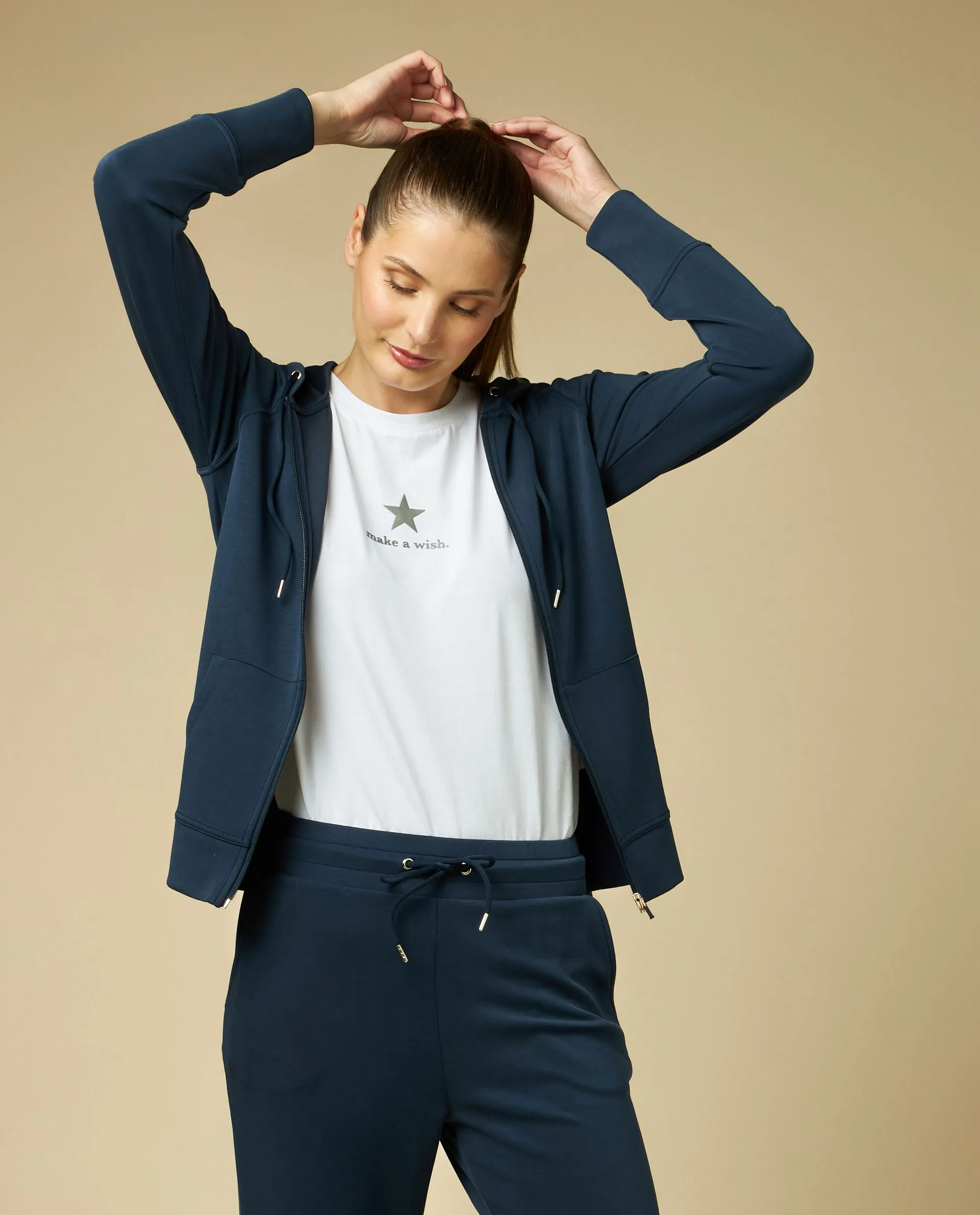 HOLISTIC  Felpa fitness con cappuccio donna