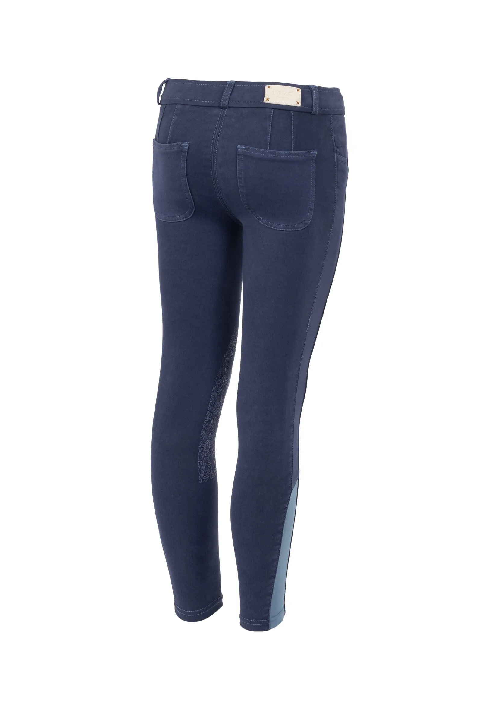 Horze Suki Pantaloni da equitazione con grip al ginocchio, da bambino