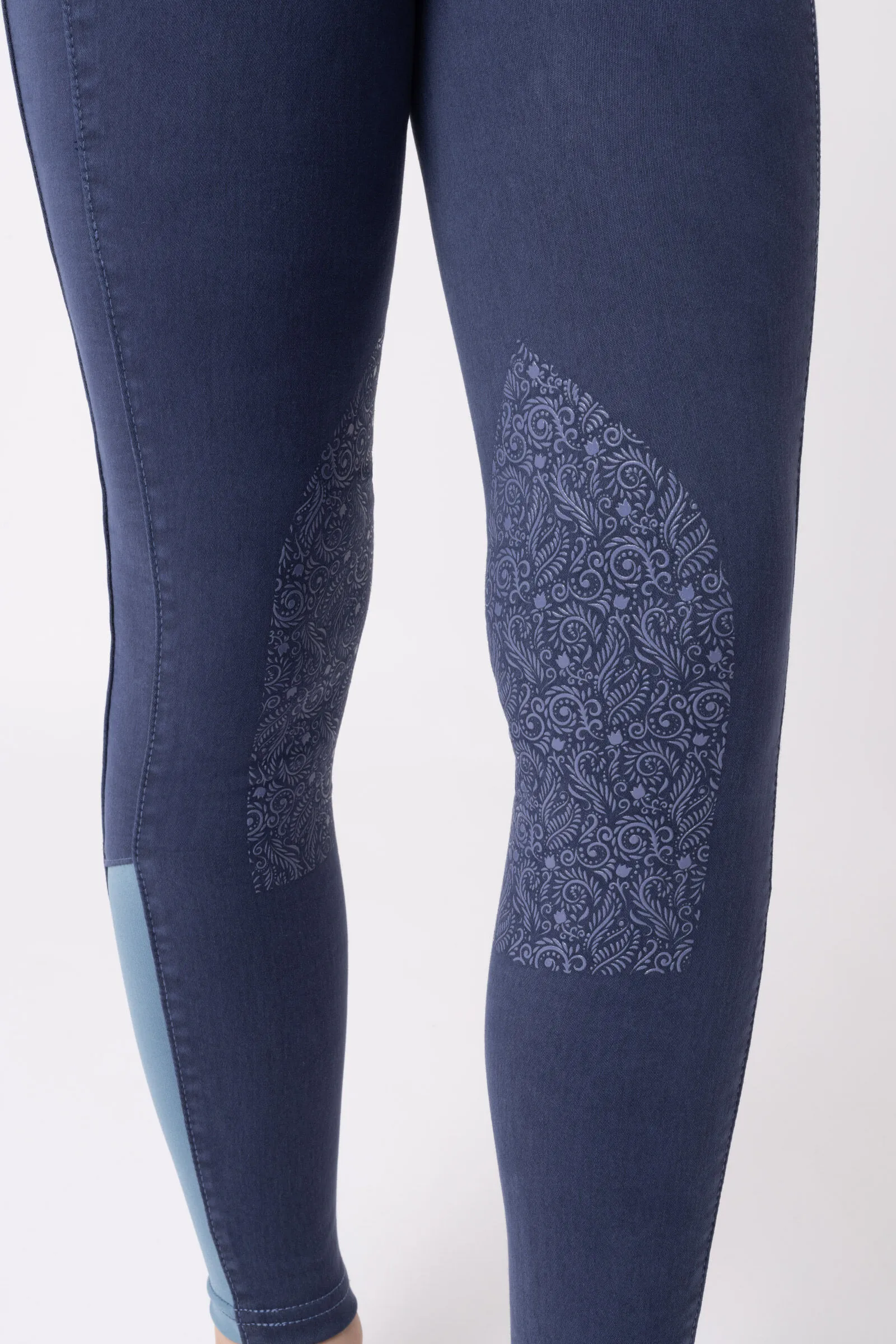 Horze Suki Pantaloni da equitazione con grip al ginocchio, da bambino