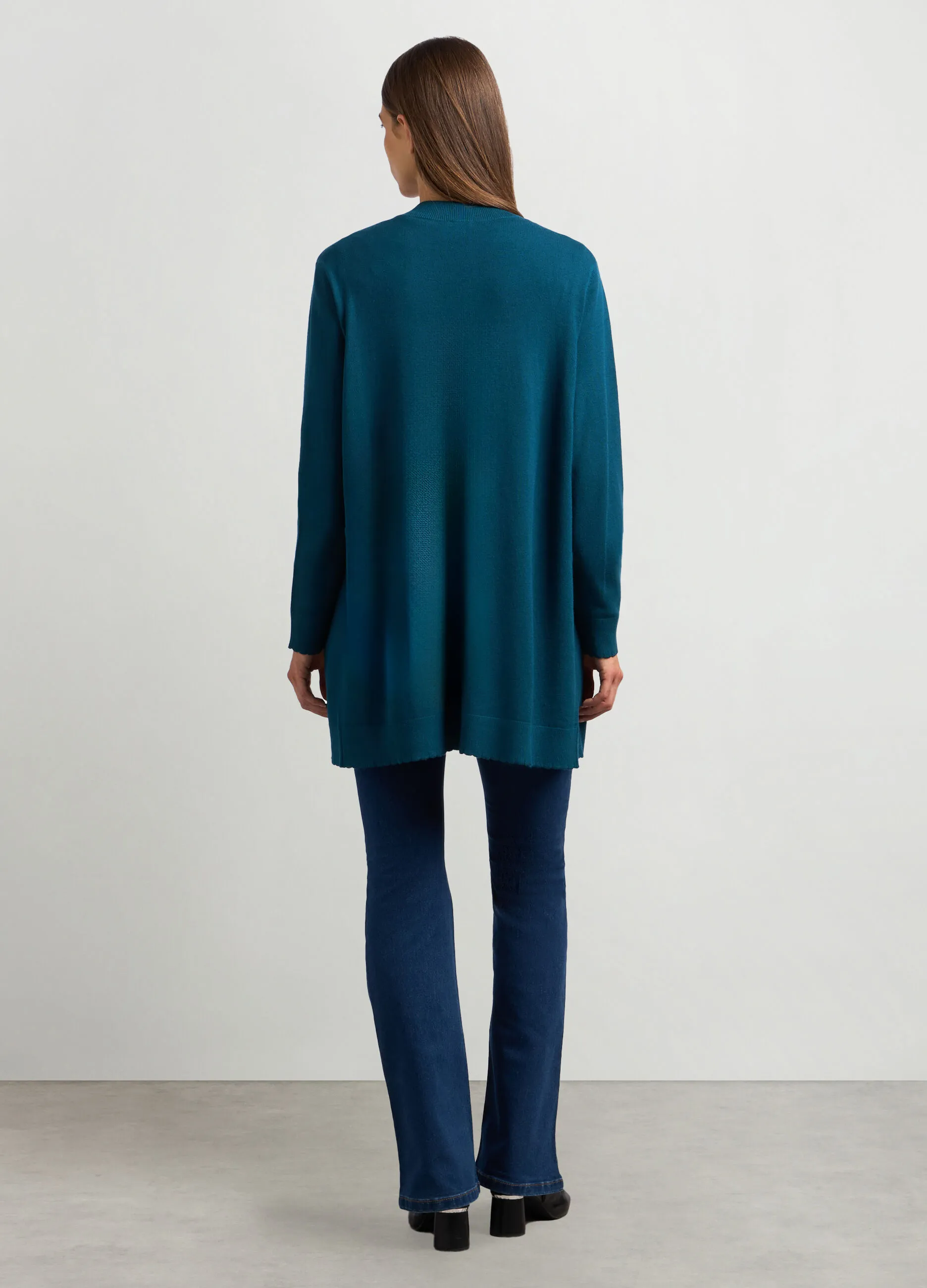IWIE  Cardigan aperto in misto viscosa donna