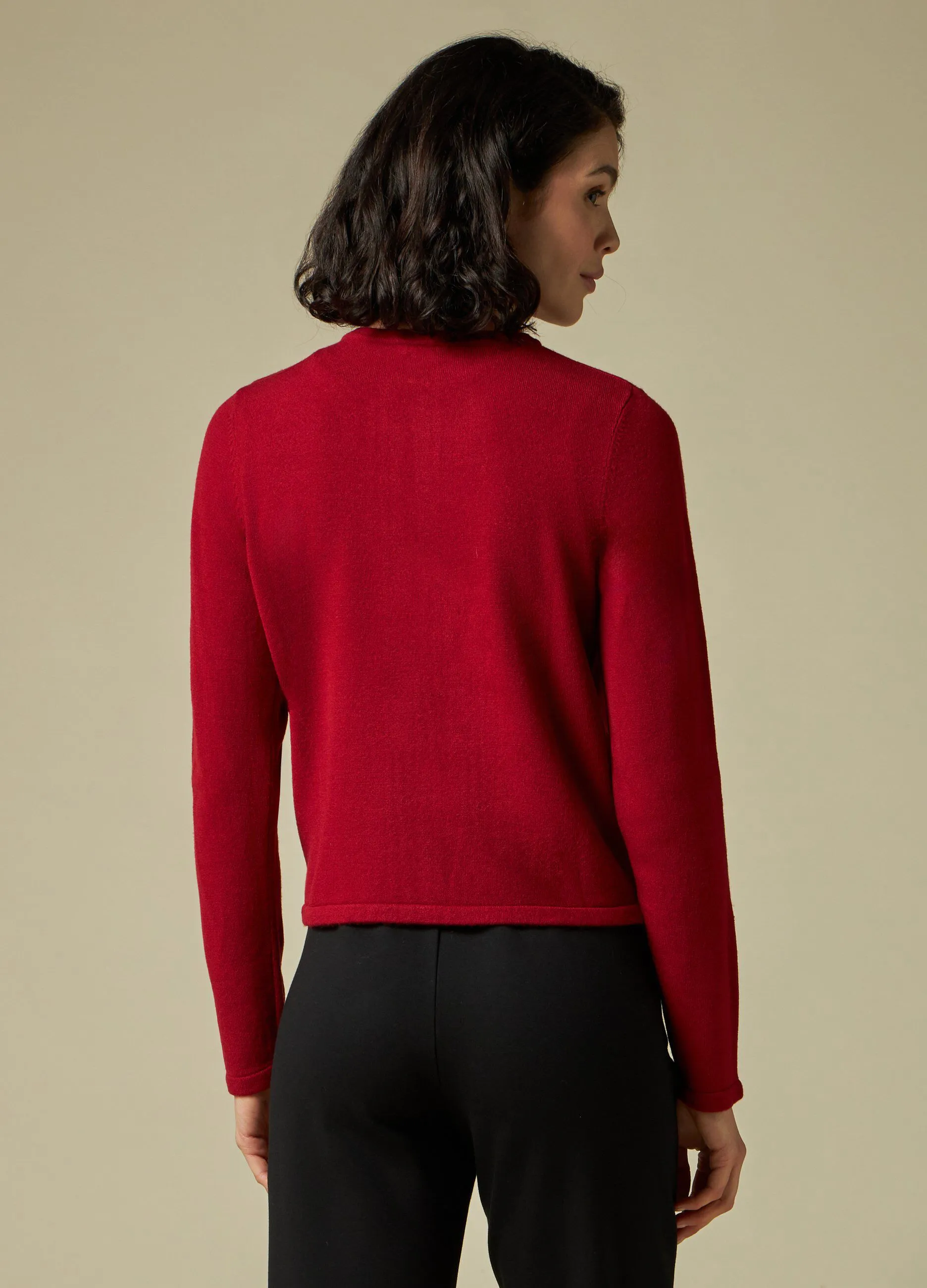 IWIE  Cardigan tricot con paillettes donna