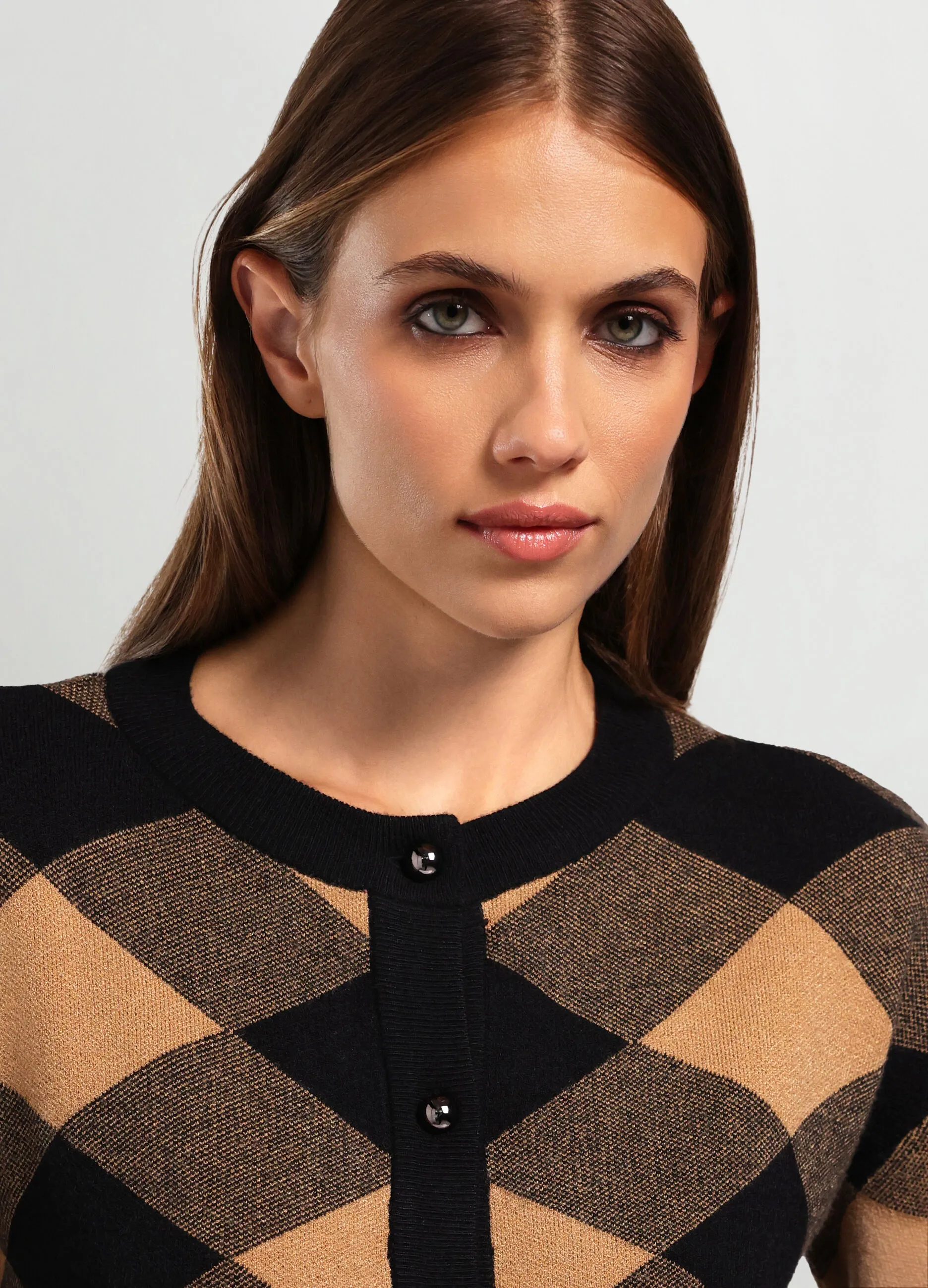 IWIE  Cardigan tricot misto viscosa donna