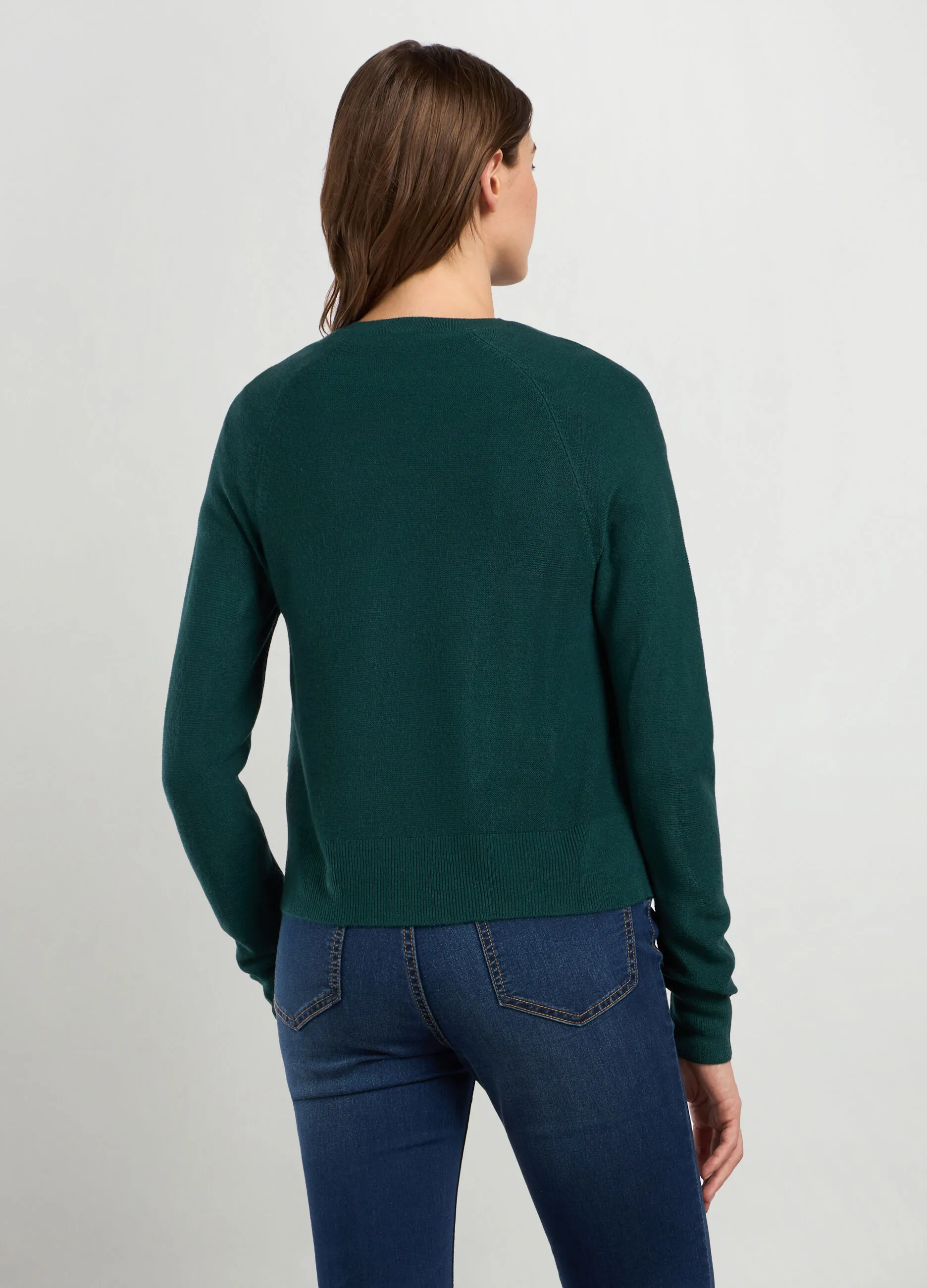 IWIE  Cardigan tricot mono bottone donna