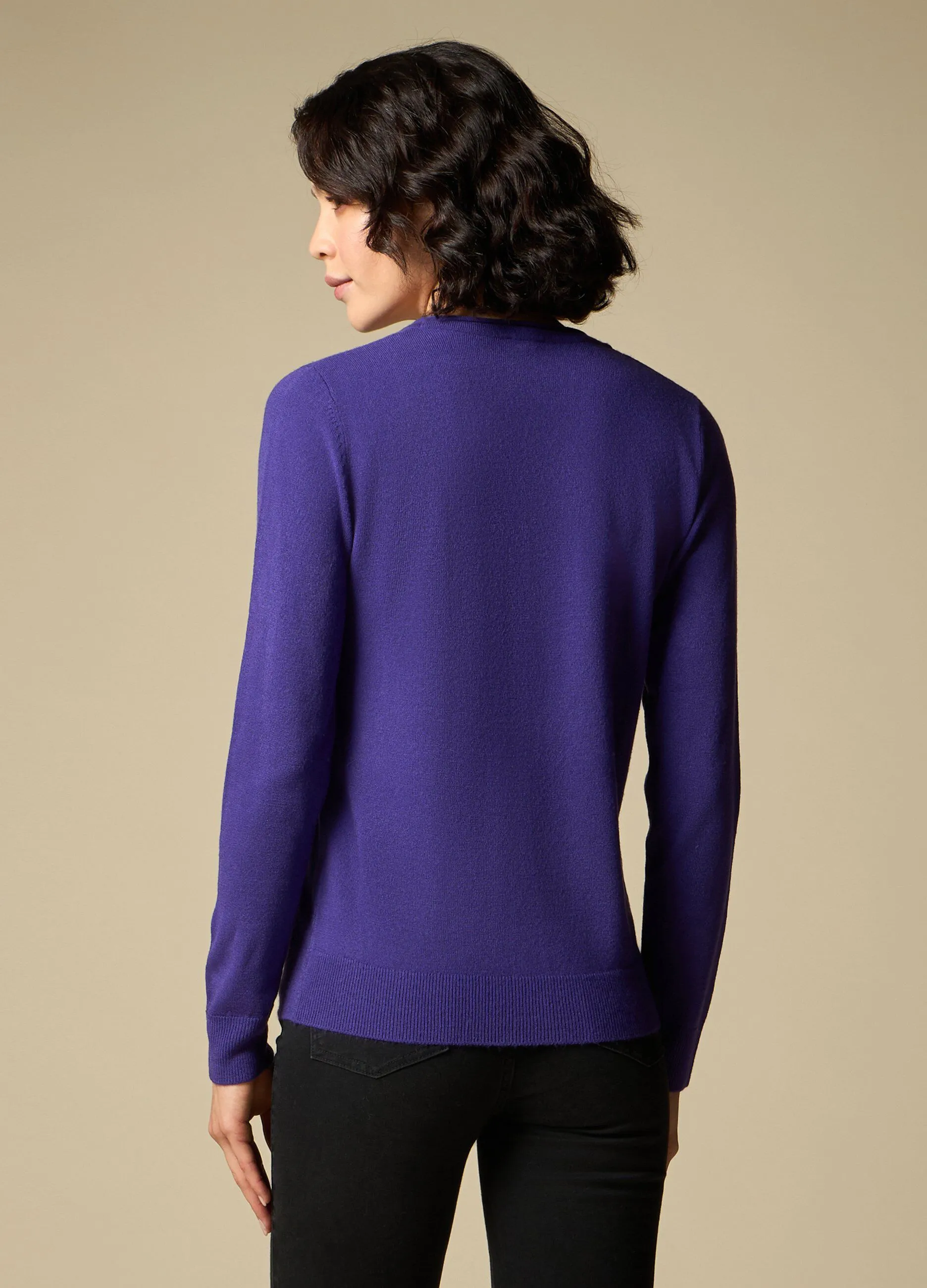 IWIE  Cardigan tricot scollo a V donna