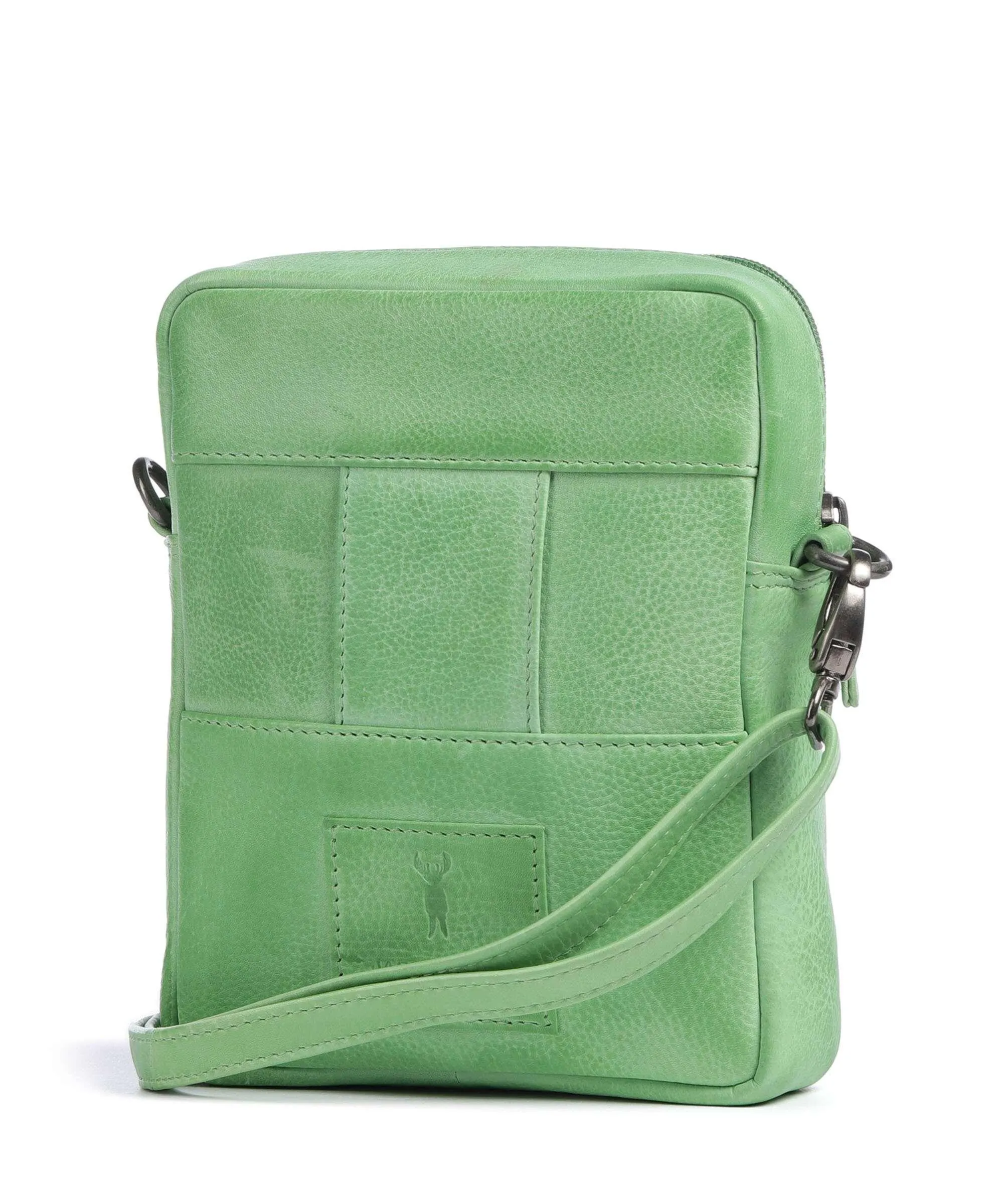  Jack Kinsky Nassau 1 Borsa a tracolla pelle granulata verde  