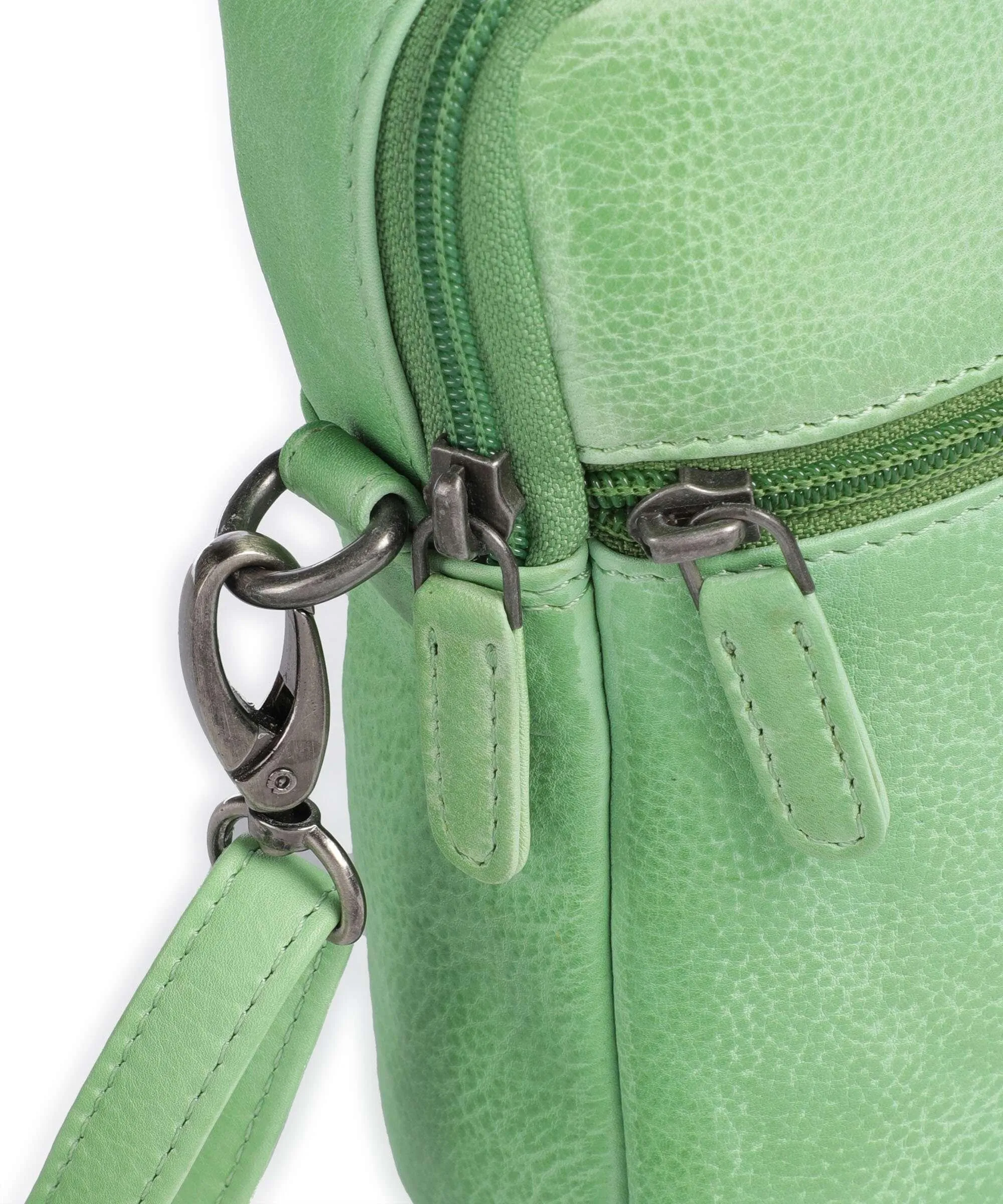  Jack Kinsky Nassau 1 Borsa a tracolla pelle granulata verde  