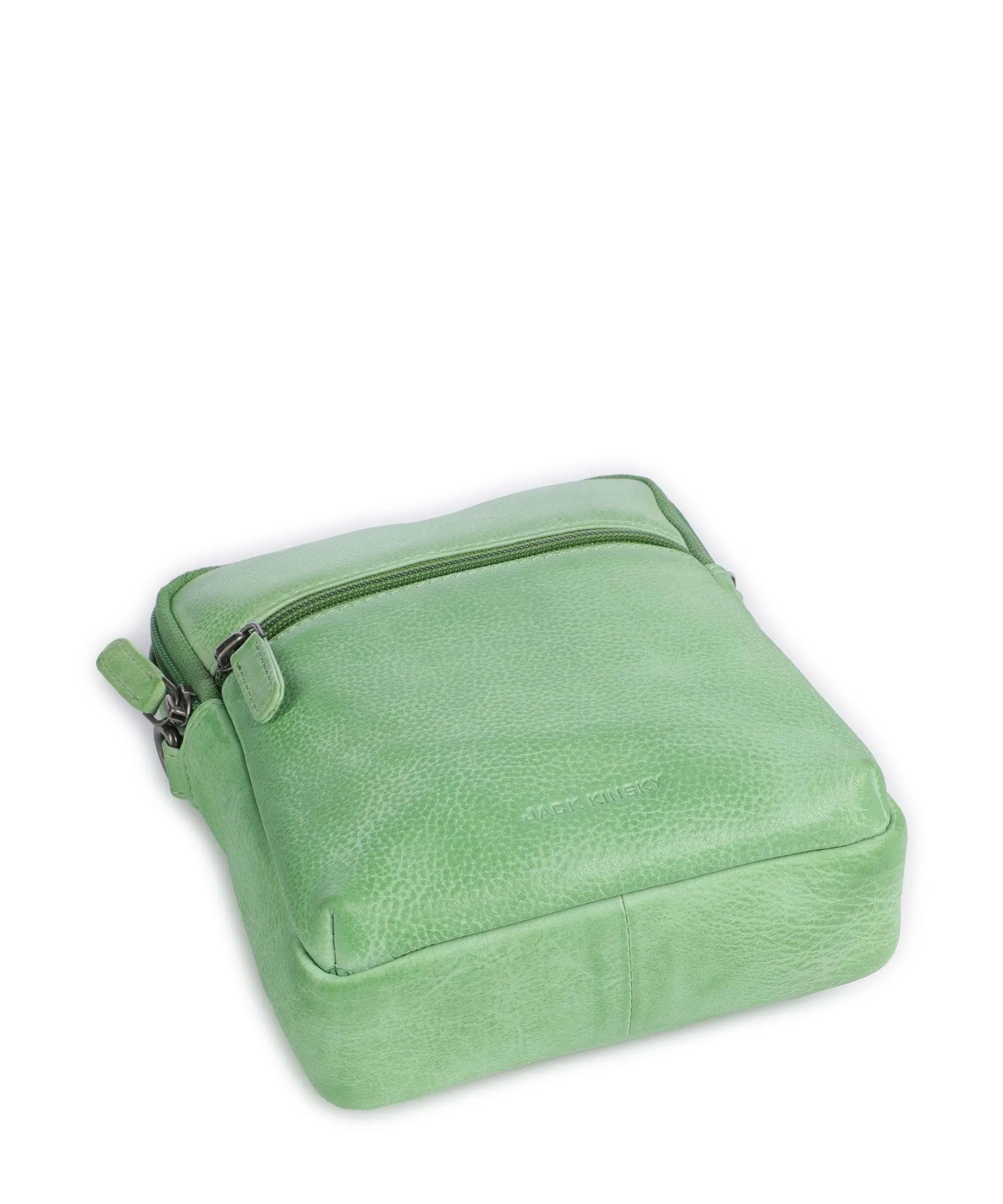  Jack Kinsky Nassau 1 Borsa a tracolla pelle granulata verde  