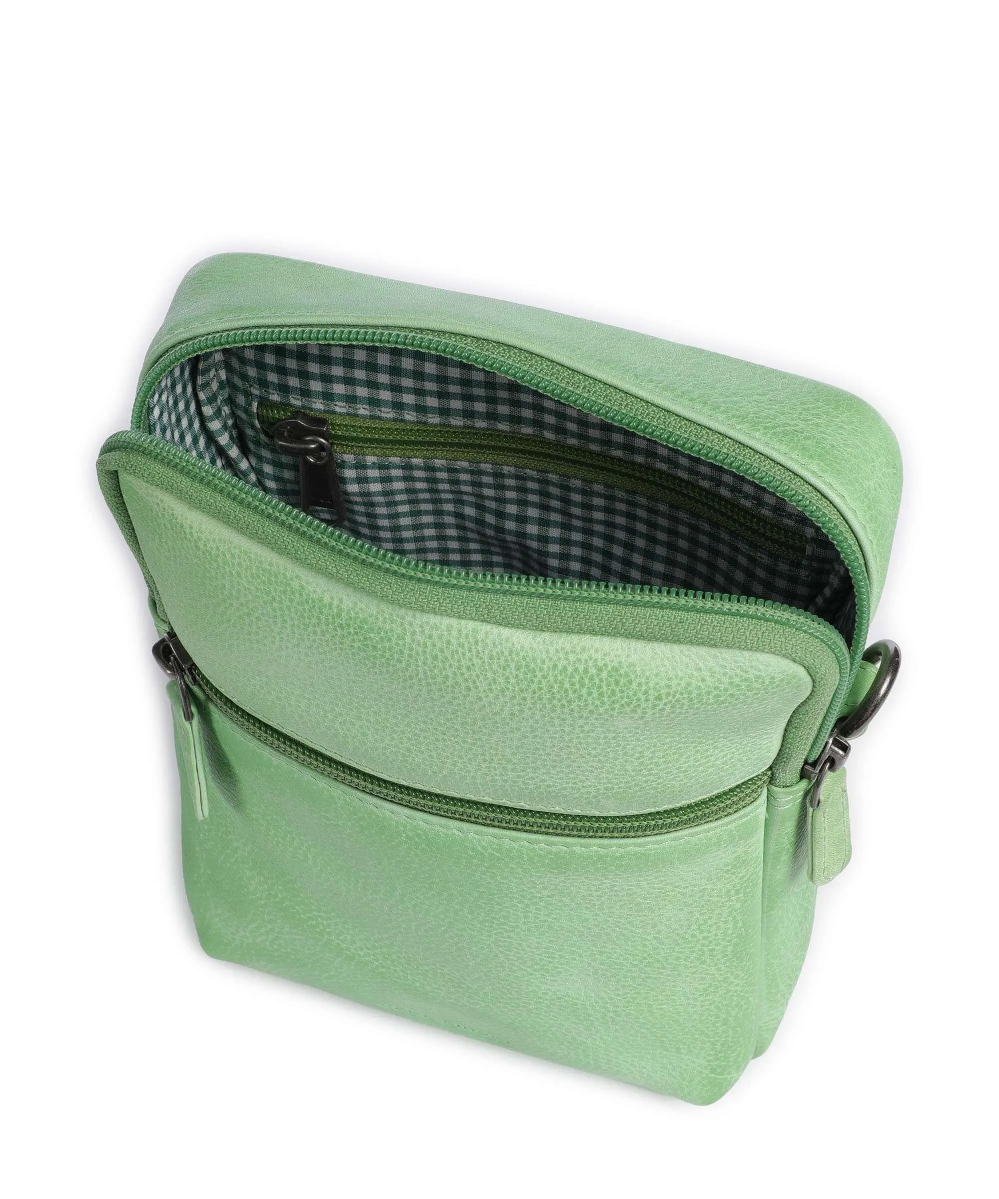  Jack Kinsky Nassau 1 Borsa a tracolla pelle granulata verde  