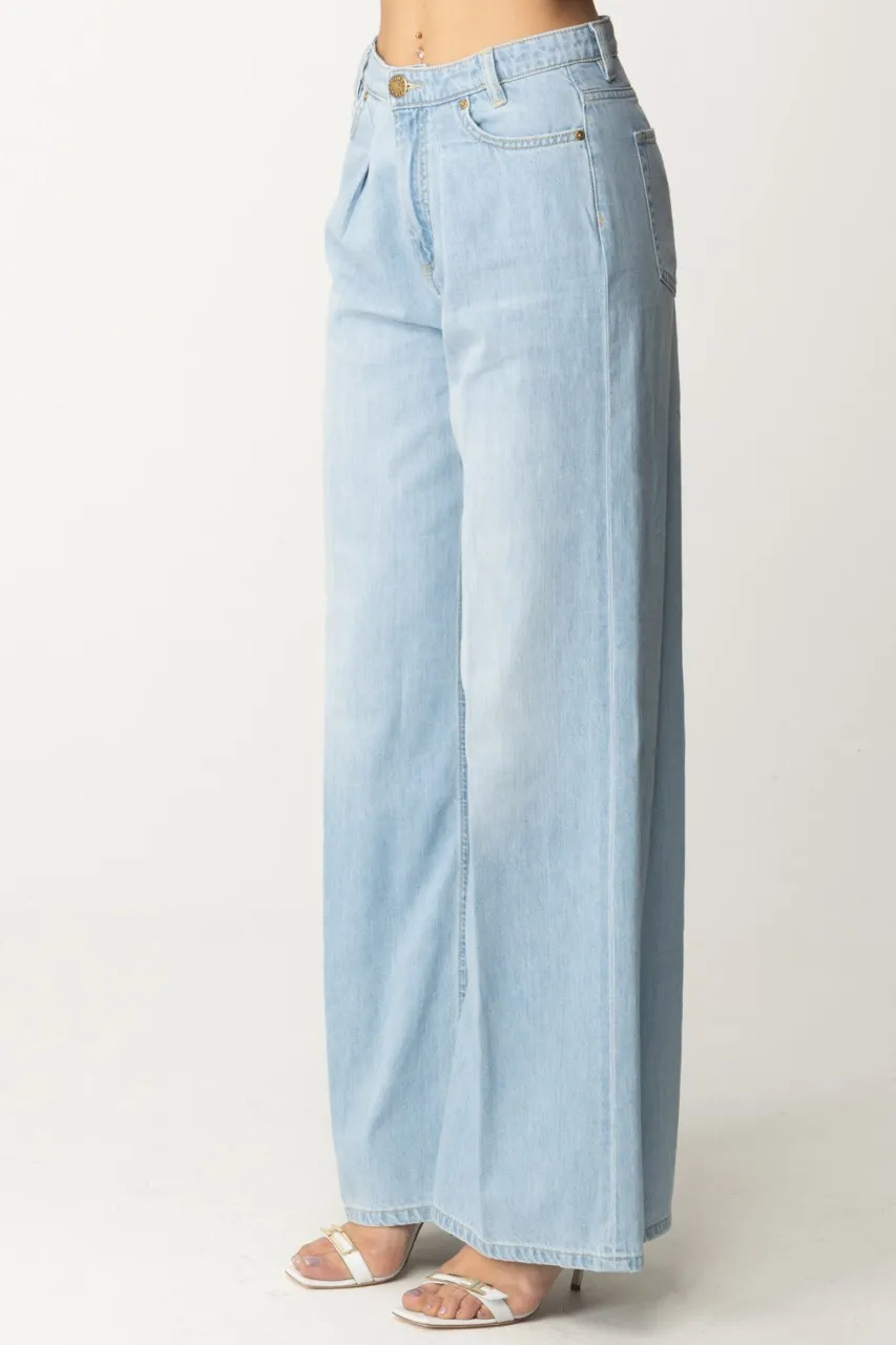 Jeans a palazzo lavaggio chiaro LAVAGGIO BLEACH CHIARO