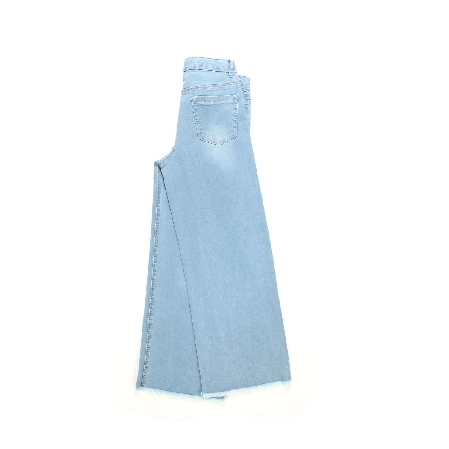 Jeans Chiaro A Palazzo Bambina E Teenager