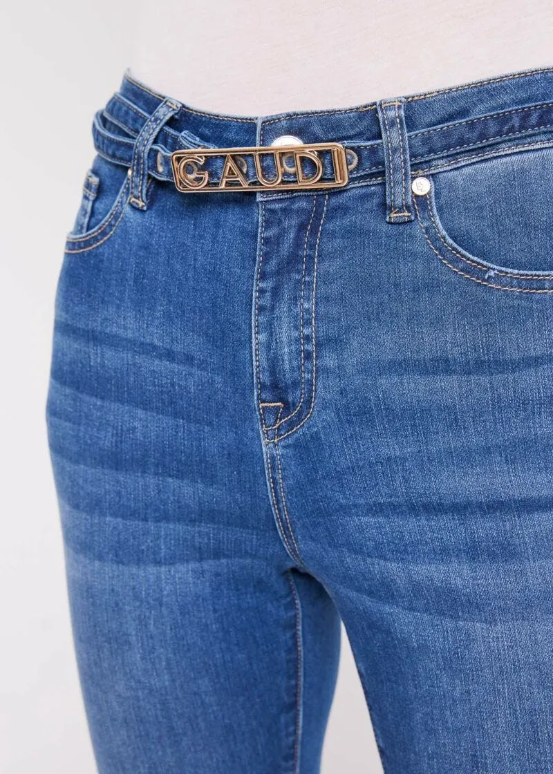 Jeans flare con cintura