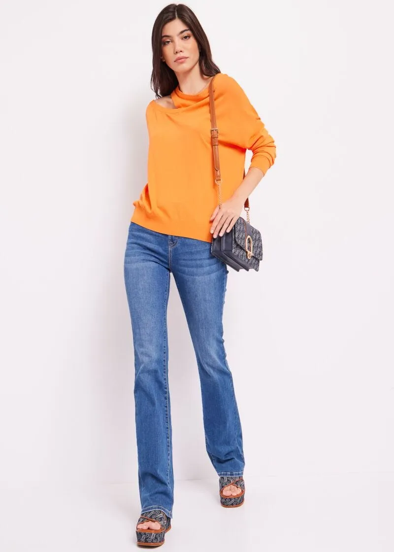 Jeans flare con cintura