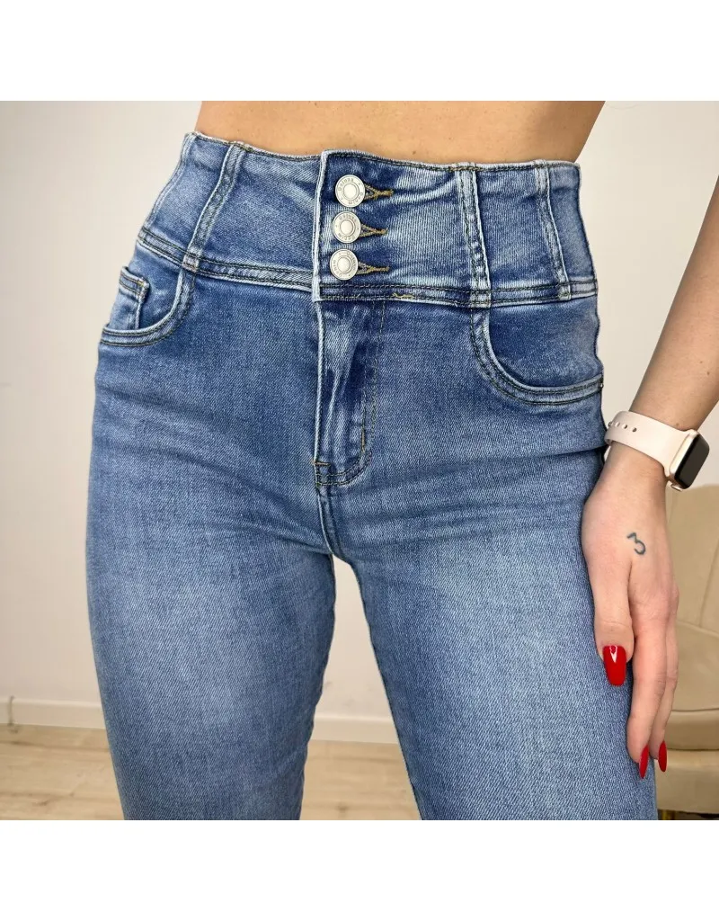 JEANS SKINNY 3 BOTTONI