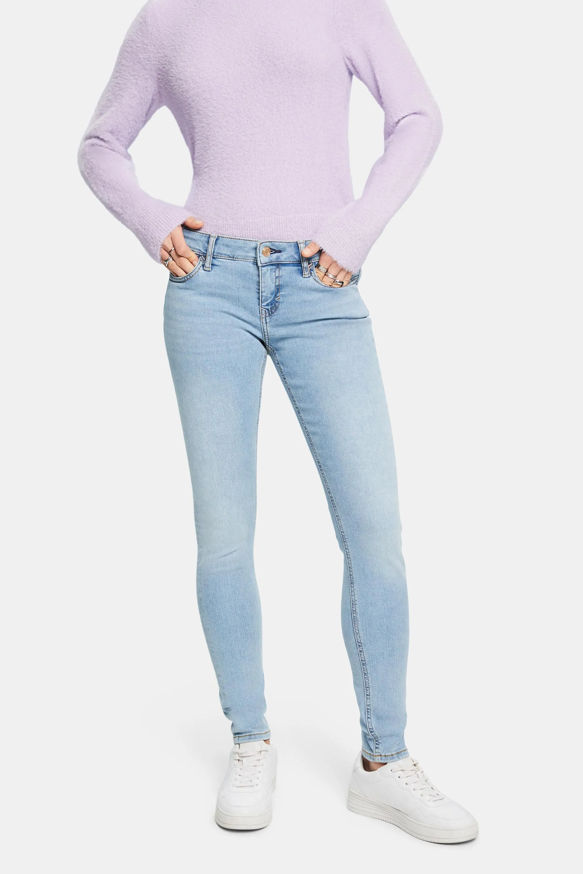 Jeans skinny a vita bassa