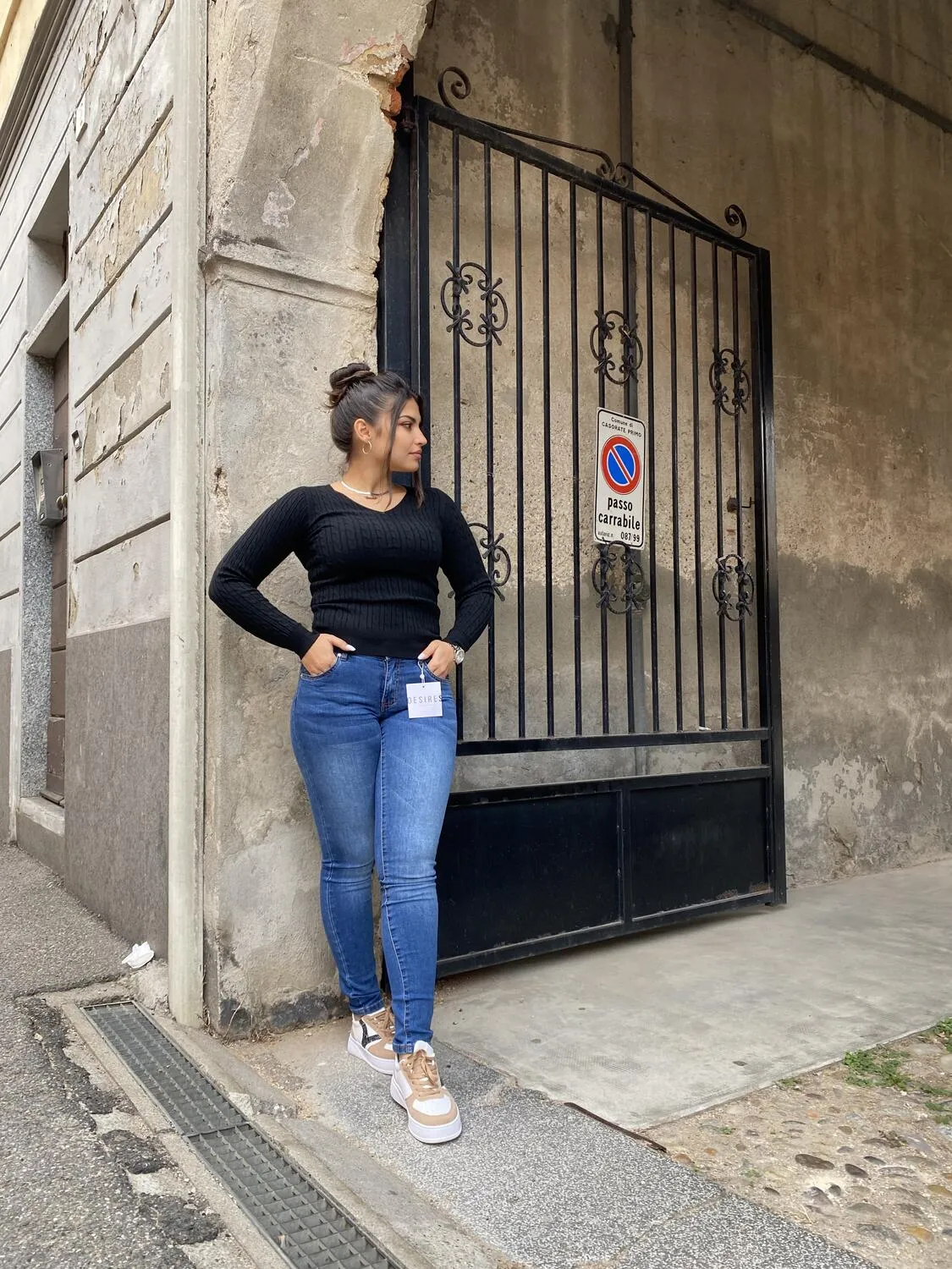 Jeans skinny lavaggio medio DESIRES