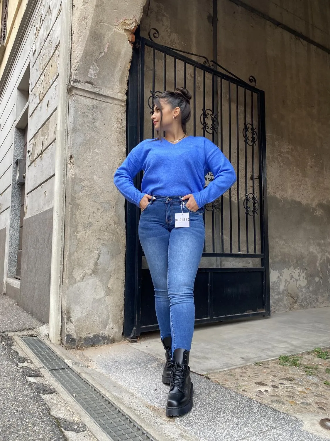 Jeans skinny lavaggio medio DESIRES