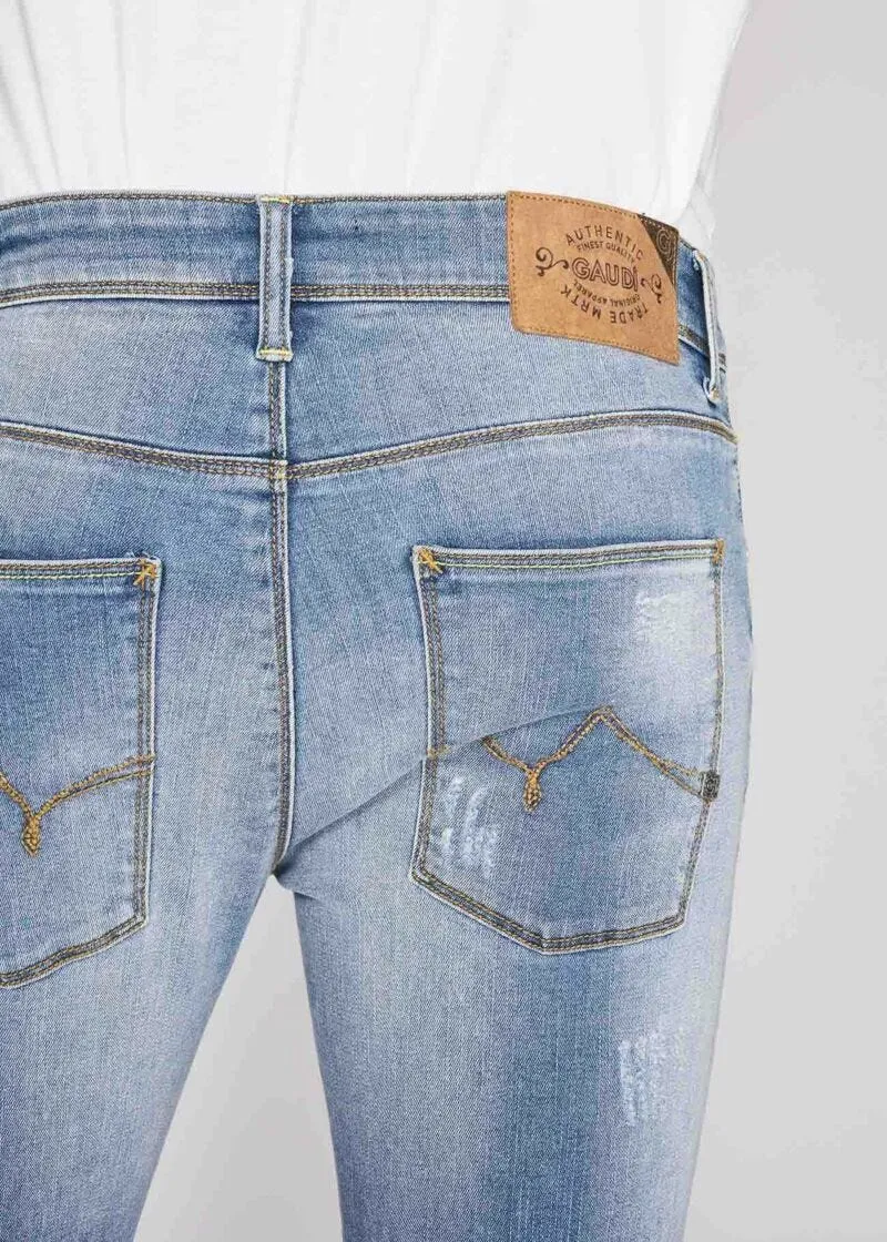 Jeans super skinny effetto used