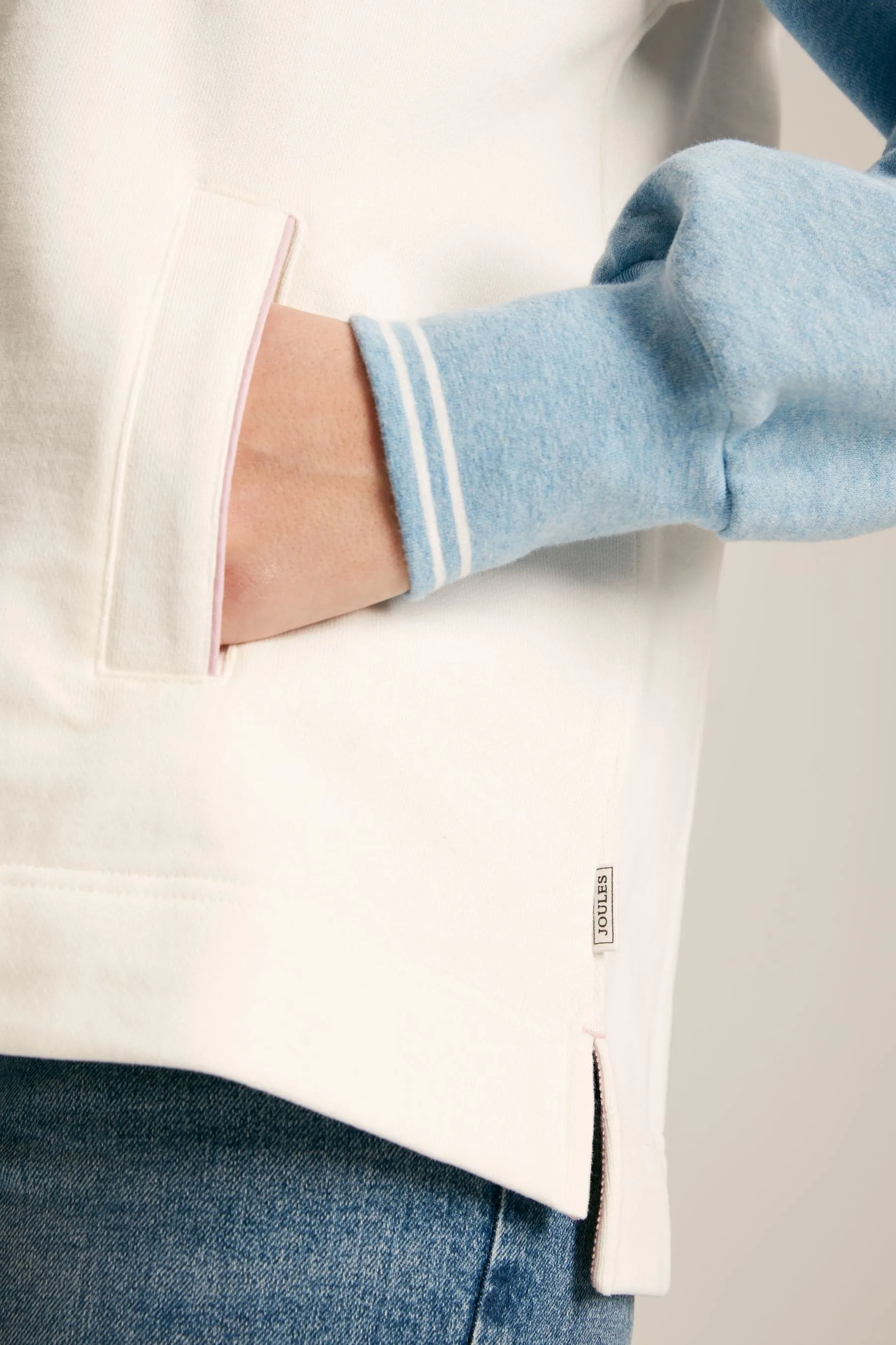 Joules Burnham - Felpa Collo a imbuto zip corta