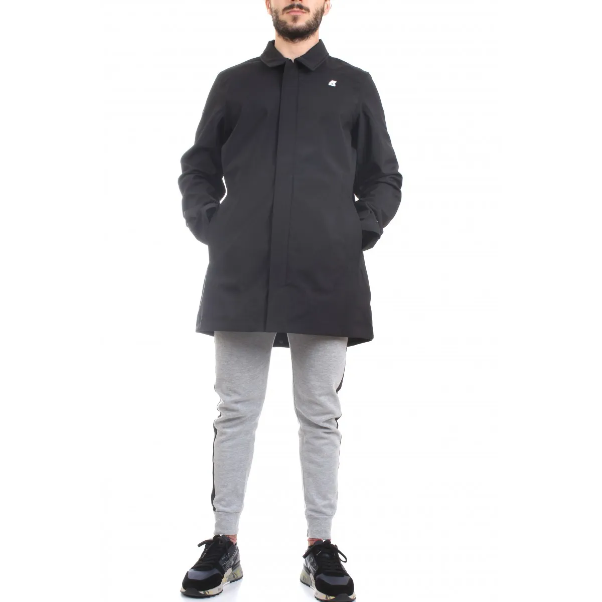 K-Way Parka Uomo Benny Bonded Nero