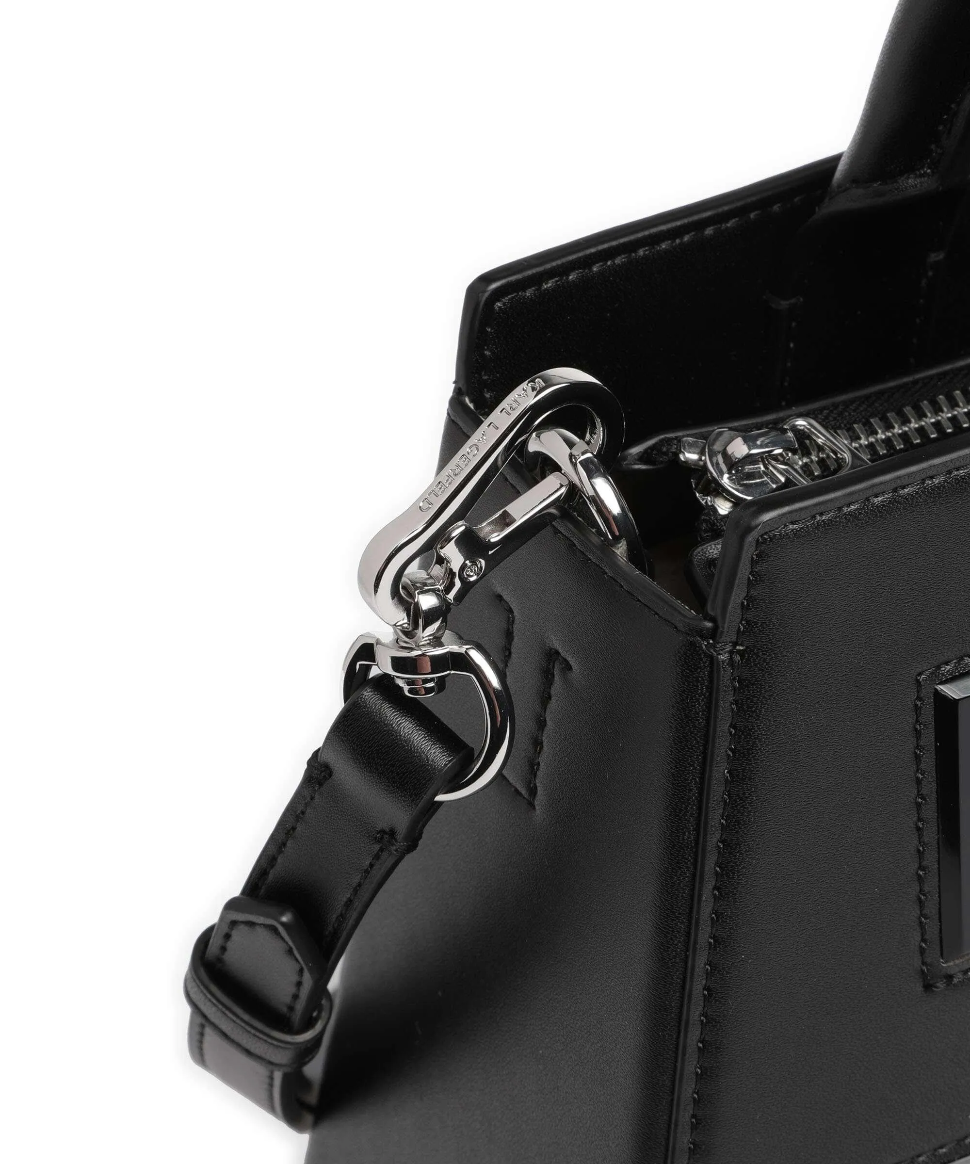  Karl Lagerfeld Ikon K Borsa a mano pelle riciclato nero  