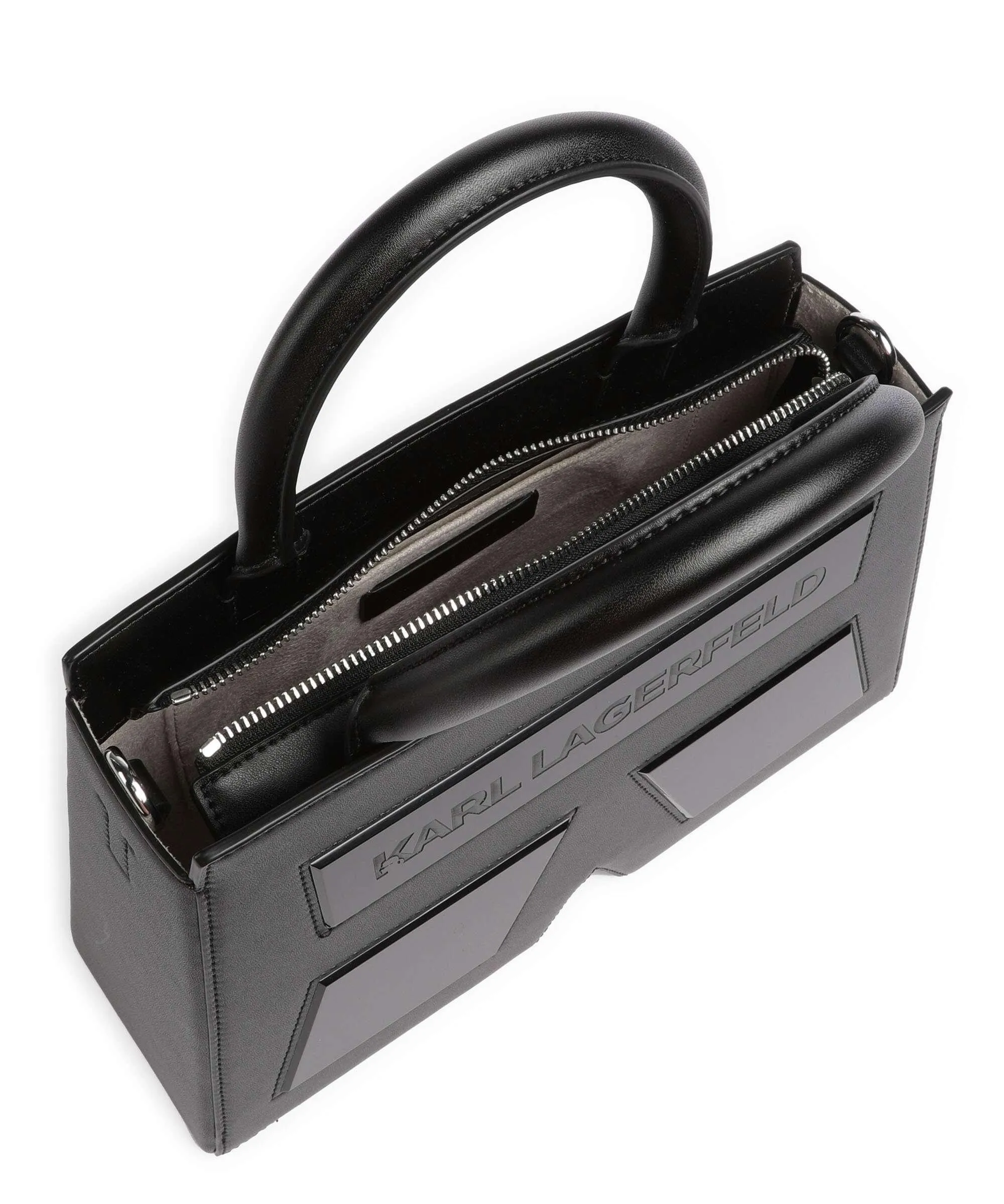  Karl Lagerfeld Ikon K Borsa a mano pelle riciclato nero  