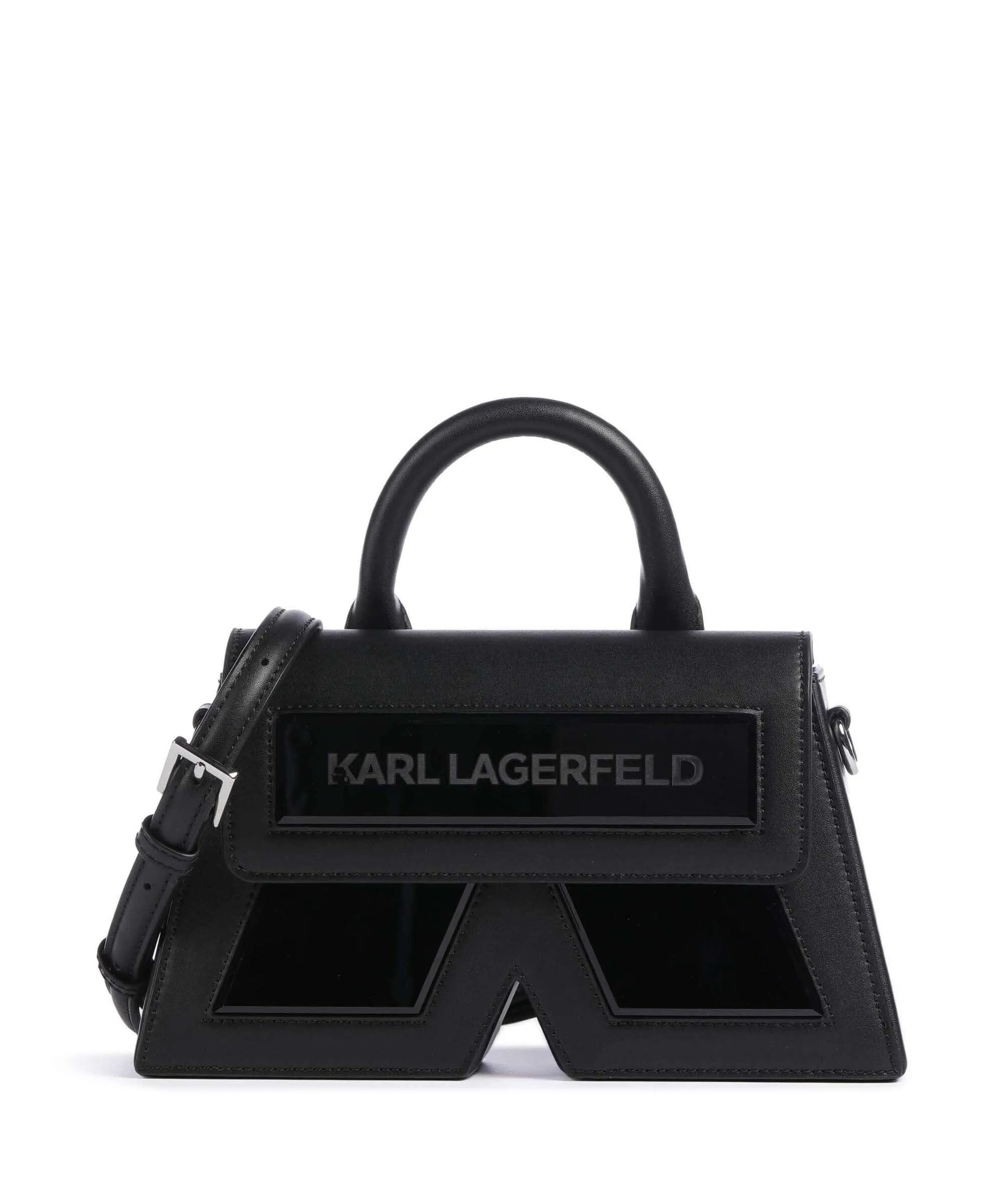  Karl Lagerfeld Ikon K Borsa a mano pelle riciclato, poliuretano nero  