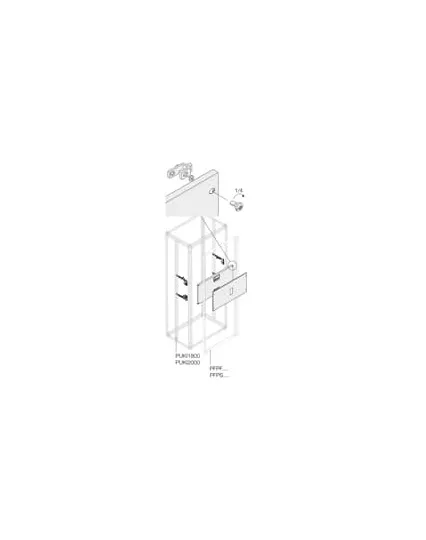 Kit di montaggio ABB per Schede di distribuzione principali, 600 x 300 x 600mm