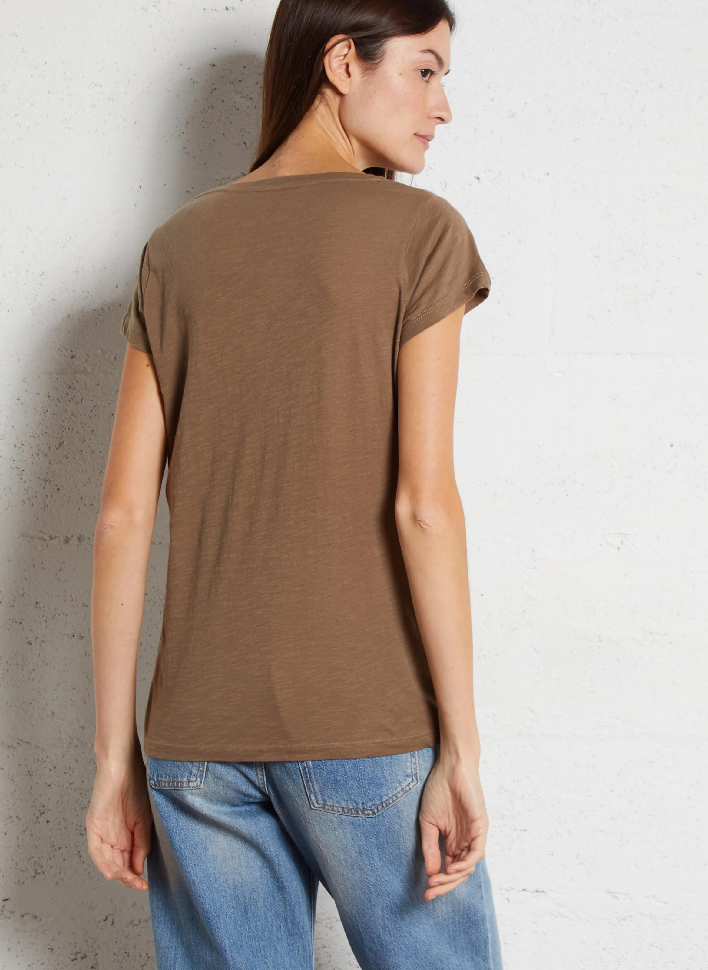  LEON & HARPER   TONTON - Maglietta ampia con scollo a V e stampa | Multicolore