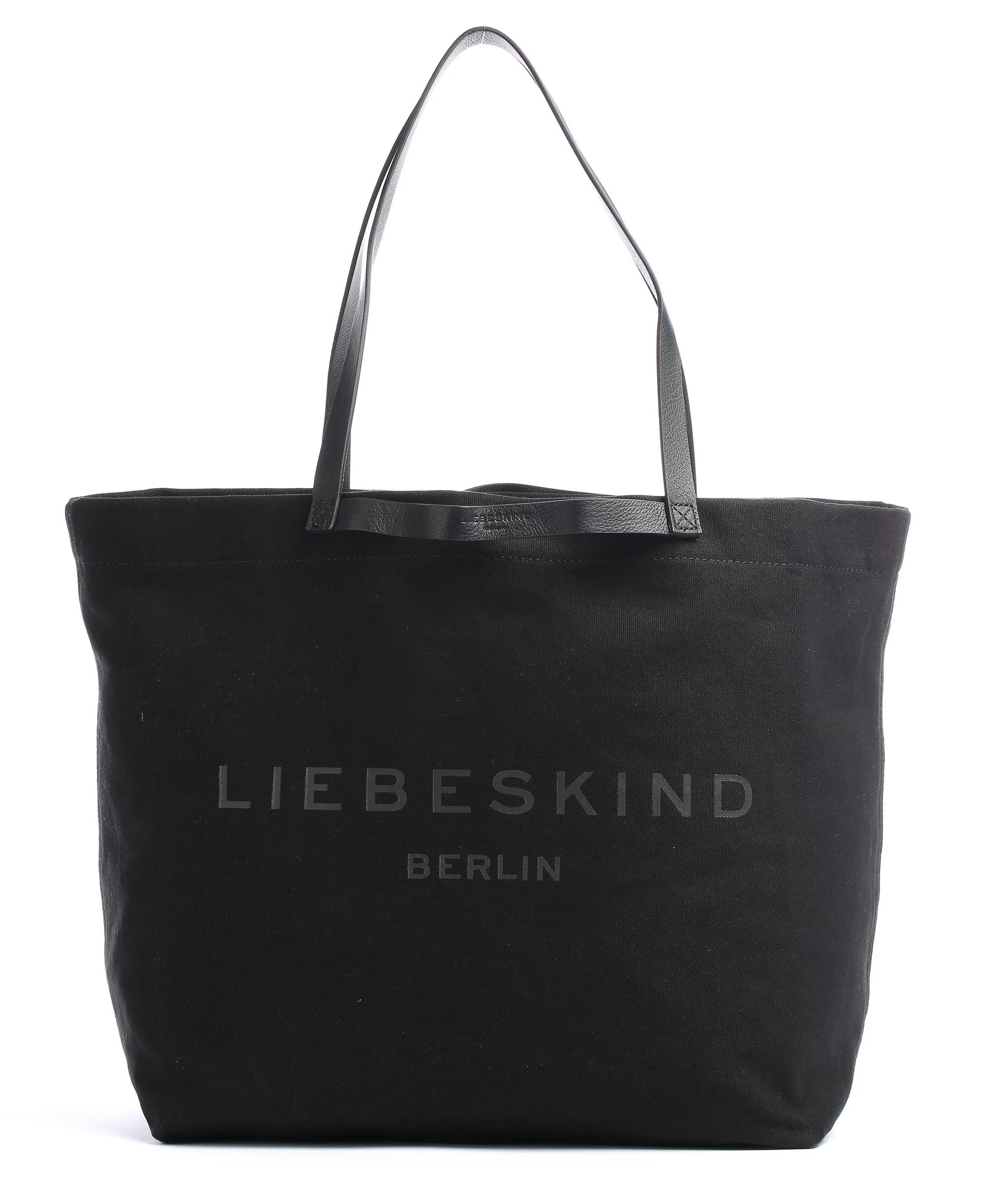  Liebeskind Aurora Canvas Borsa shopper cotone nero  