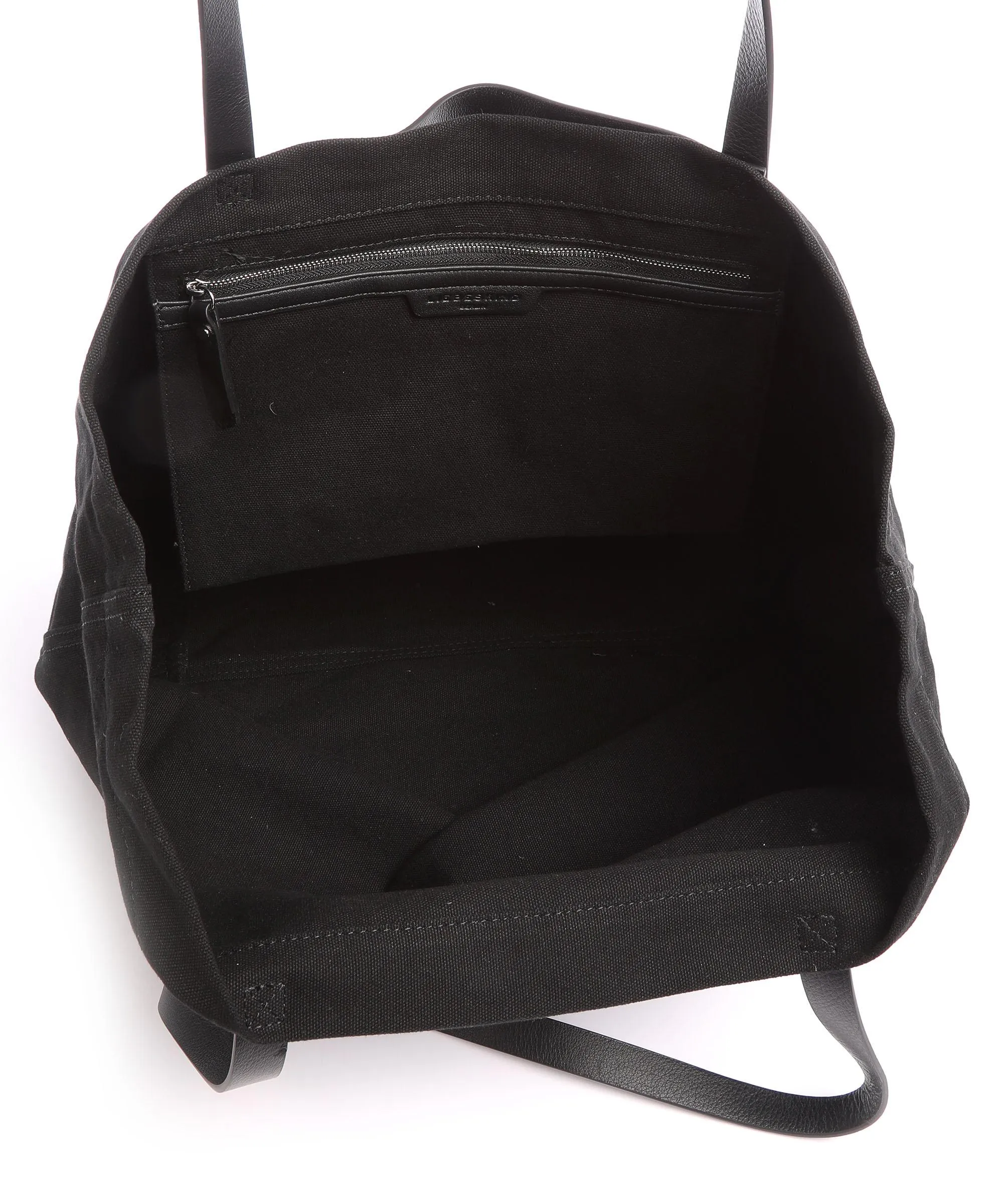  Liebeskind Aurora Canvas Borsa shopper cotone nero  
