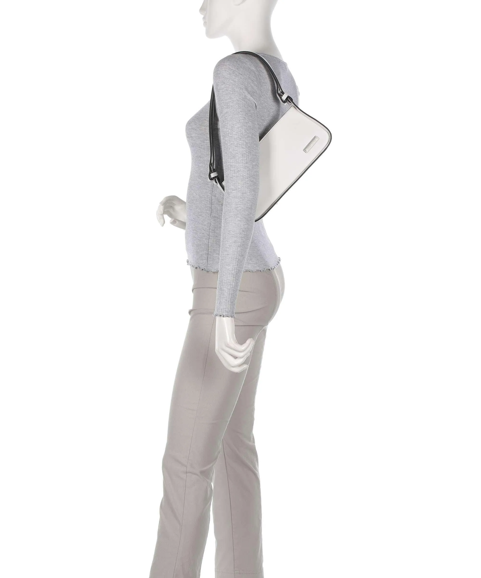  Liebeskind Franzis Calf Optic S Borsa a spalla pelle bianco  
