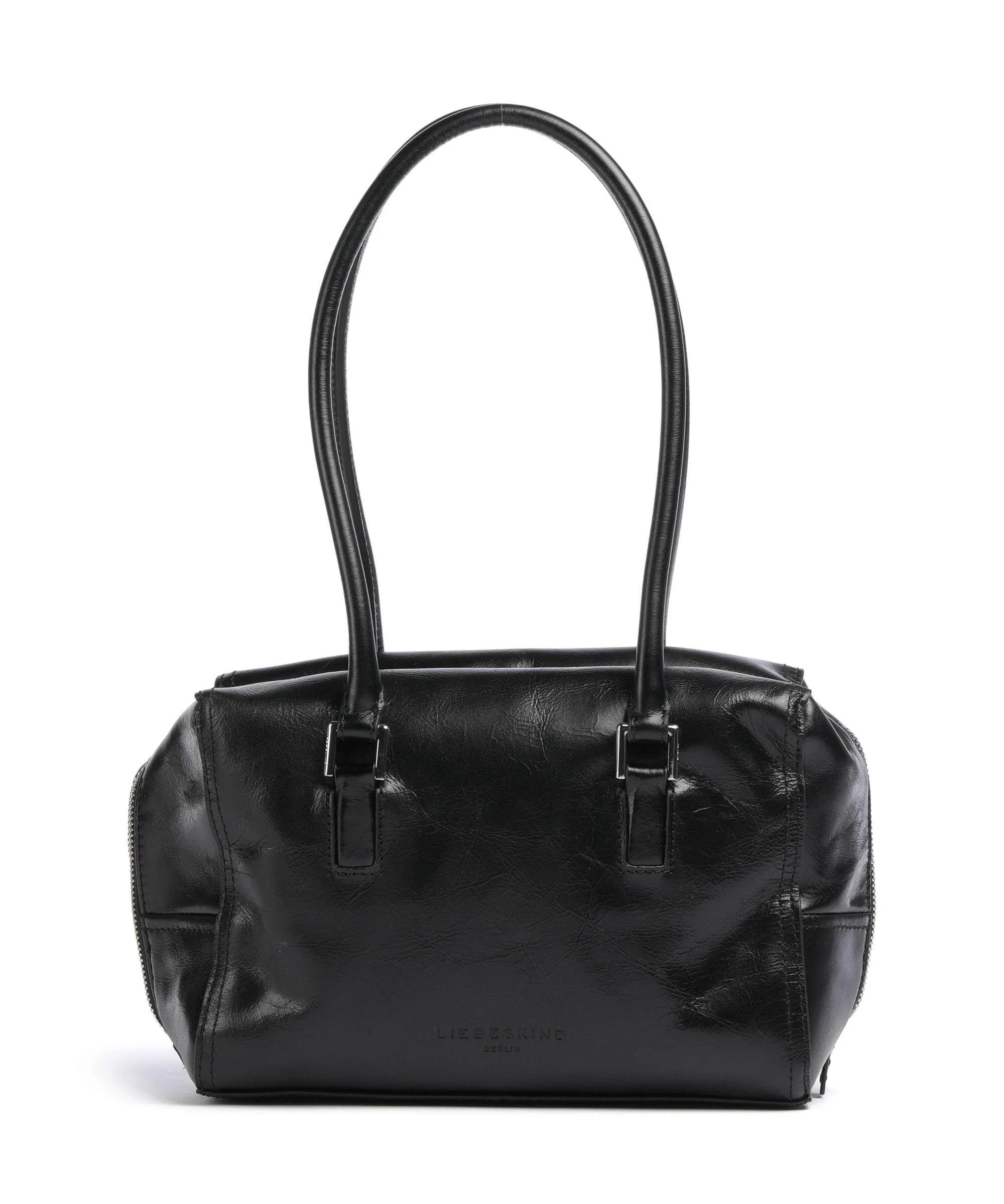  Liebeskind Kayla Lack Distressed M Borsa a spalla pelle bovina nero  
