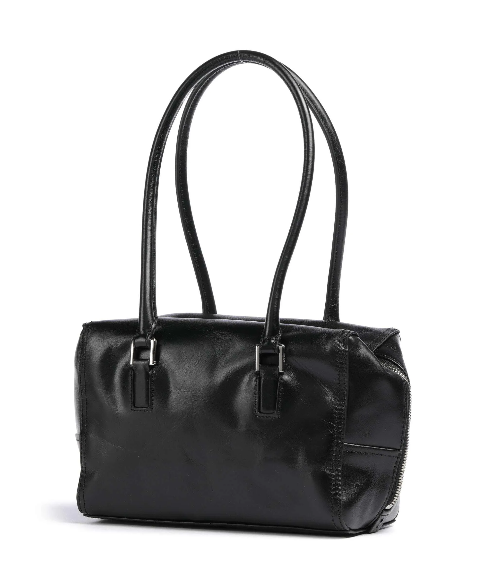  Liebeskind Kayla Lack Distressed M Borsa a spalla pelle bovina nero  