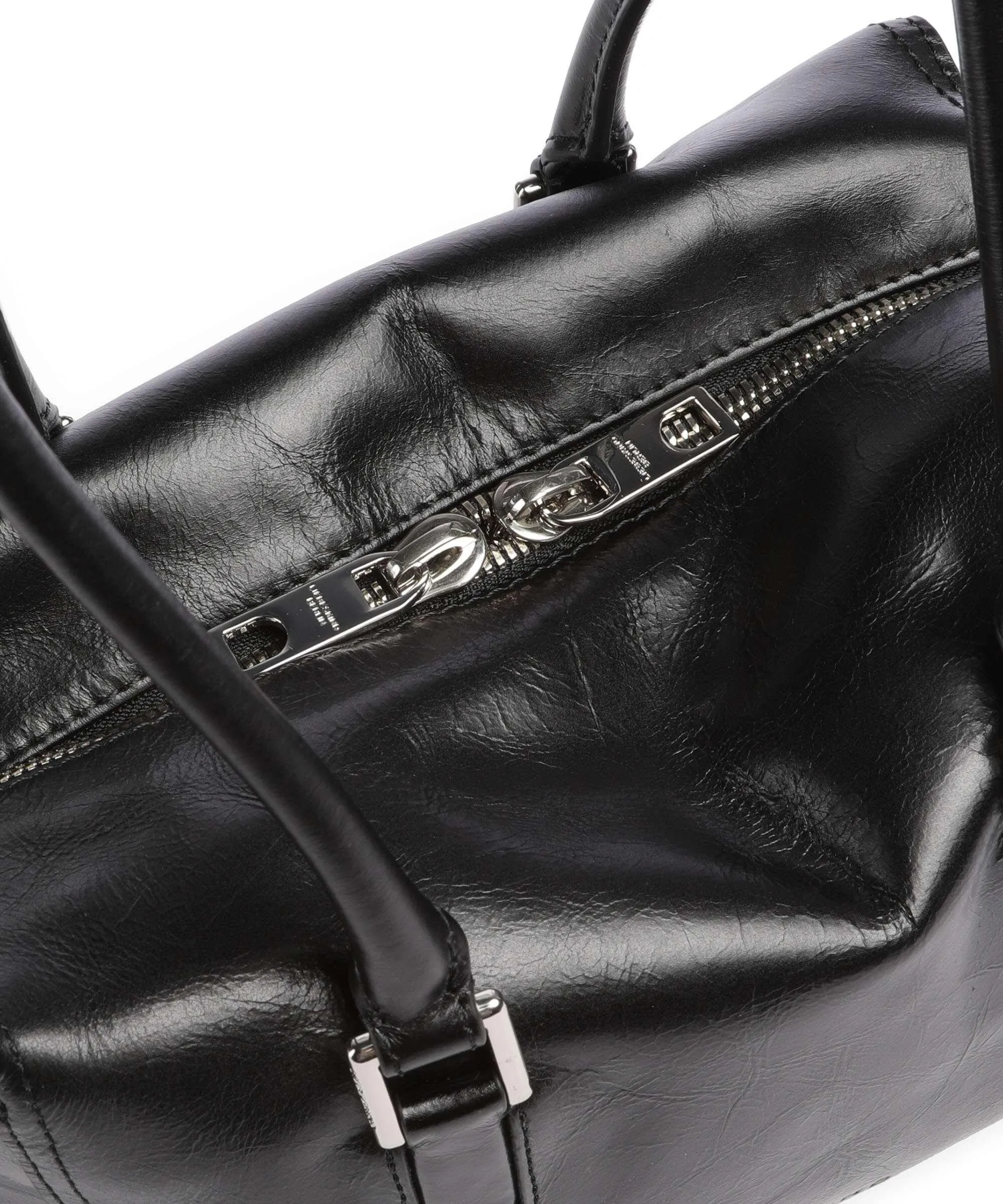  Liebeskind Kayla Lack Distressed M Borsa a spalla pelle bovina nero  