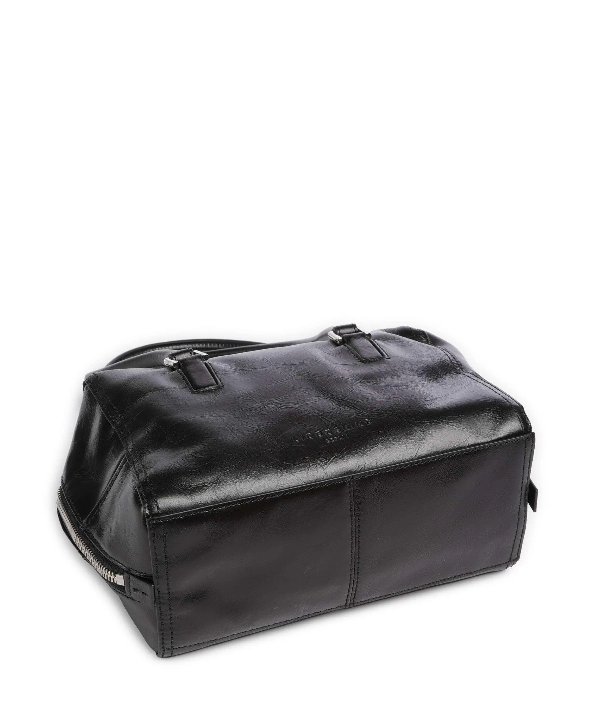  Liebeskind Kayla Lack Distressed M Borsa a spalla pelle bovina nero  