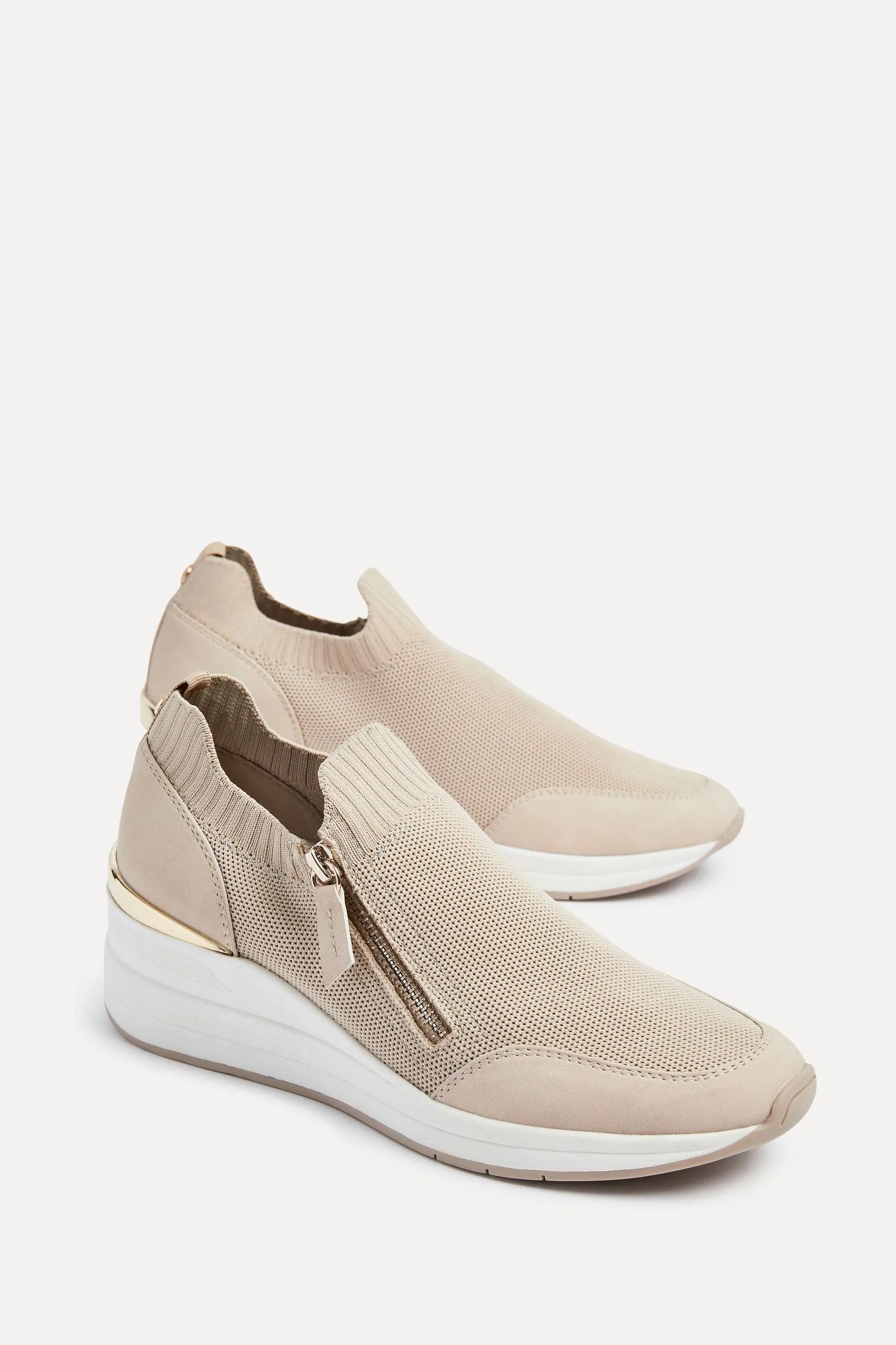 Linzi Adler - Flyknit - Sneakers con zeppa e zip
