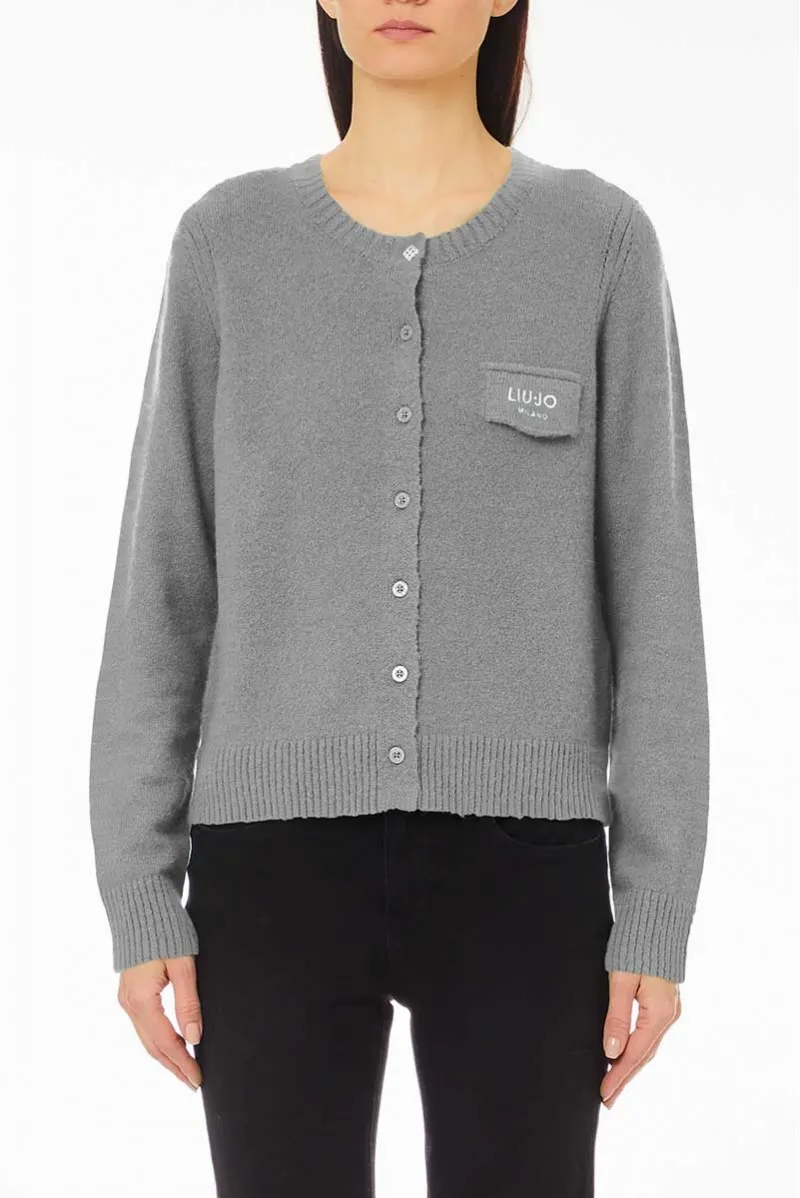 LIU JO CARDIGAN BOTTONI JEANSERIA