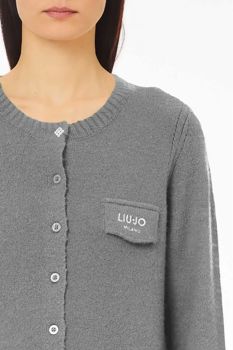 LIU JO CARDIGAN BOTTONI JEANSERIA