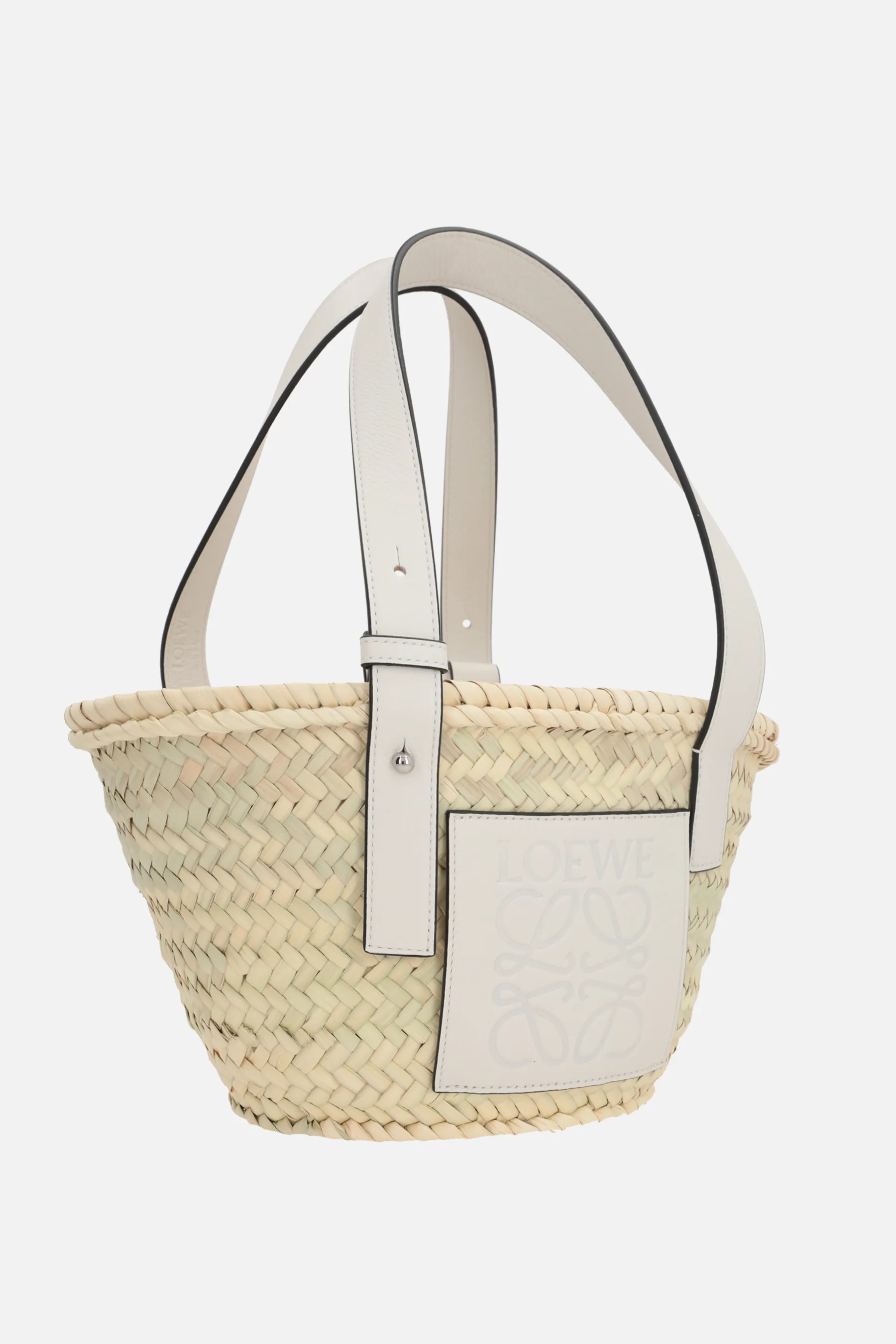 LOEWE borsa a secchiello small in paglia