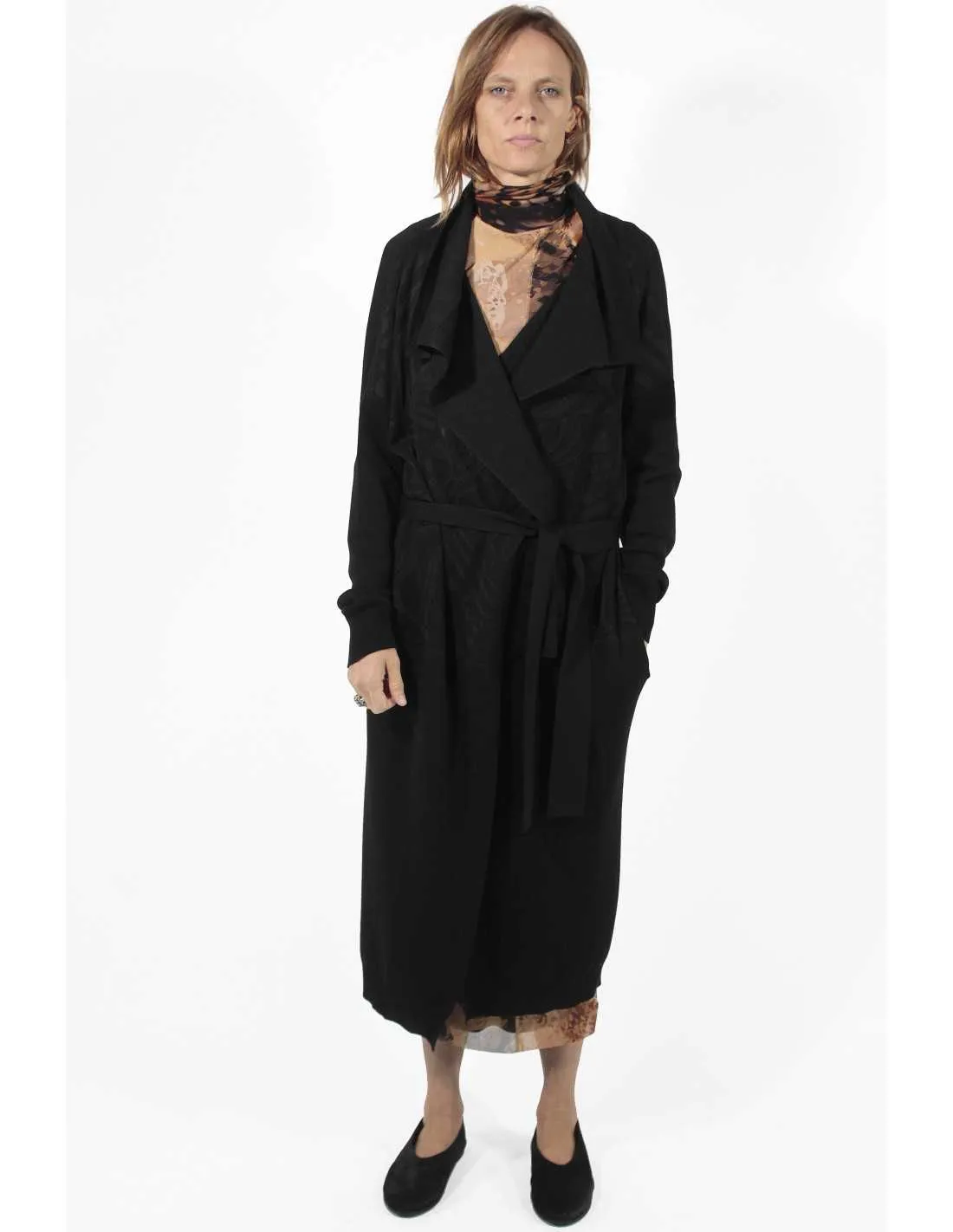   Long Belt Cardigan 
