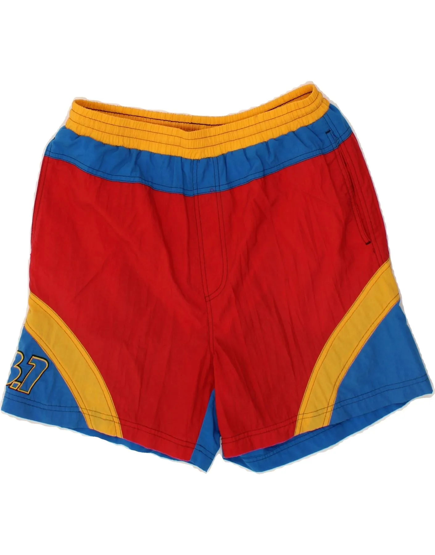 LOTTO Mens Graphic Swimming Shorts UK 40/42 Large  Red Colourblock