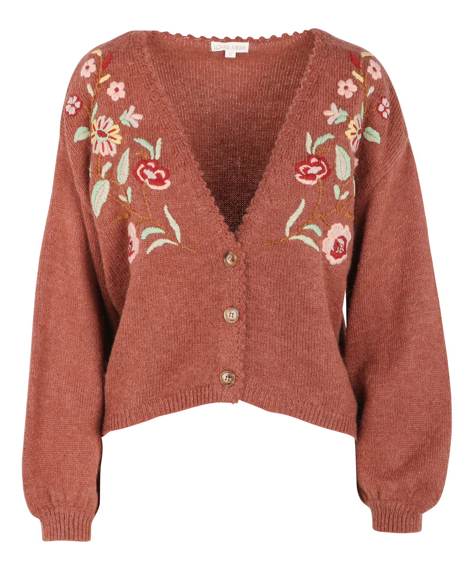  LOUISE MISHA   LUNAMI - Cardigan scollo a V | Marrone