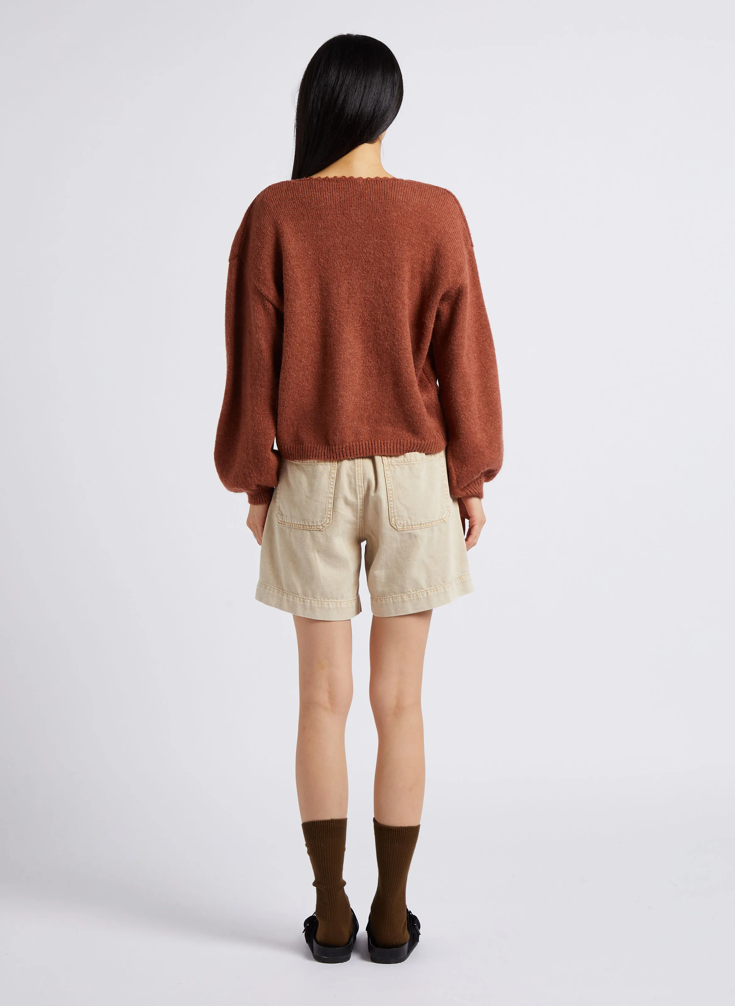  LOUISE MISHA   LUNAMI - Cardigan scollo a V | Marrone