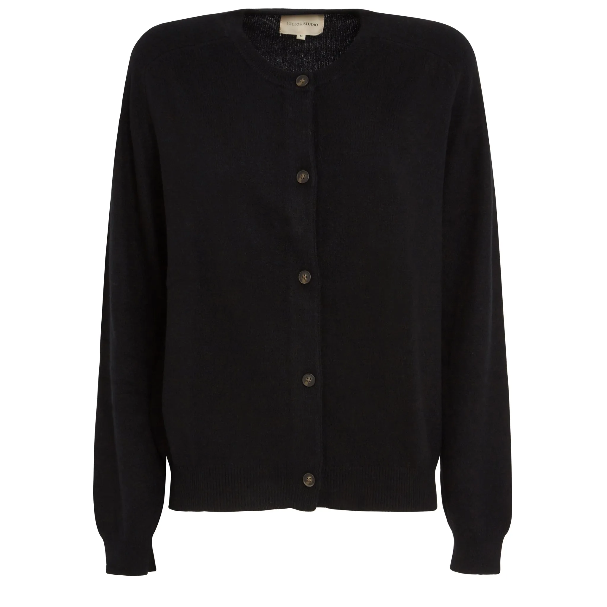 LOULOU STUDIO  Cardigan in cashmere nero